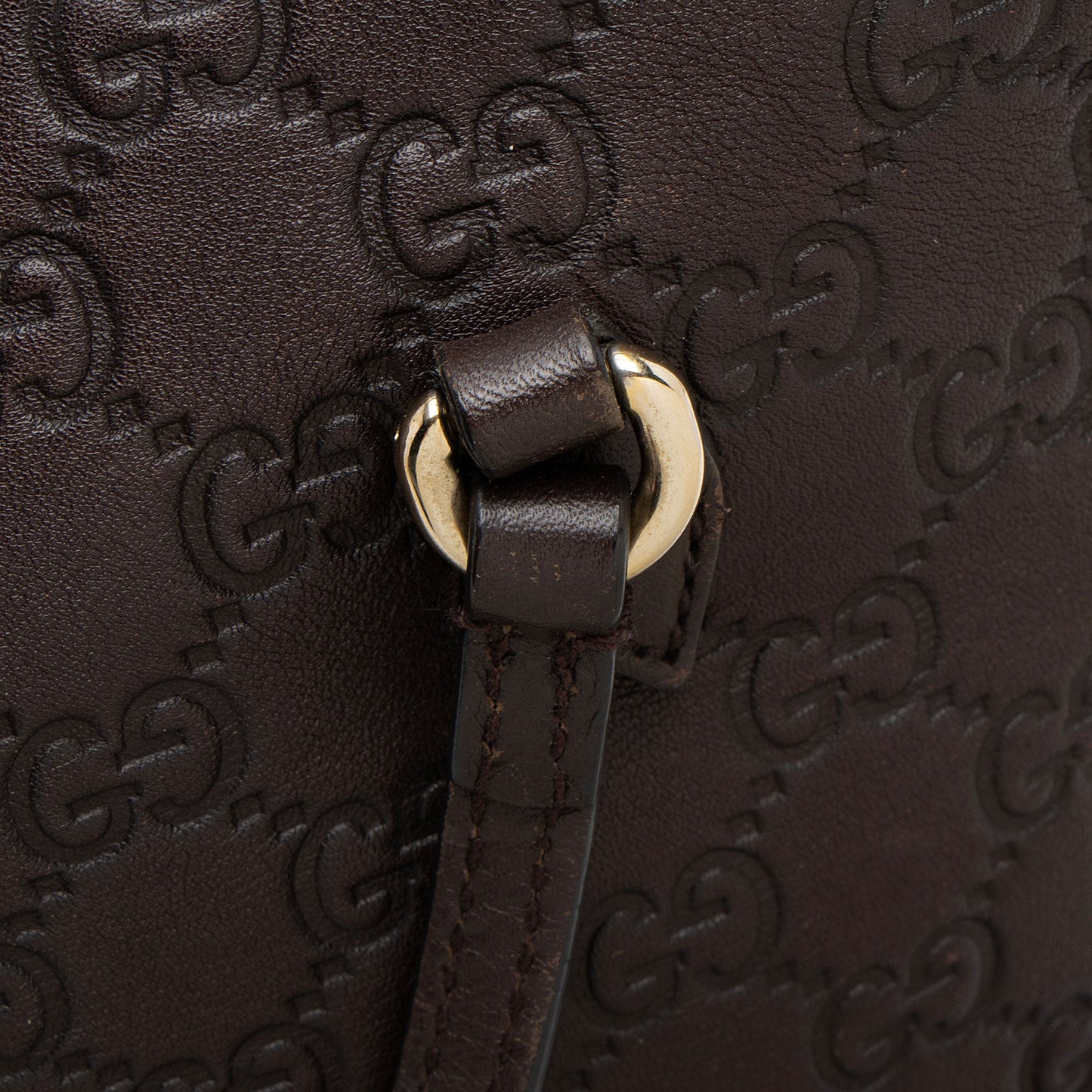 Gucci Metallic Guccissima Leather Bree Fold Over Tote (SHF-bHARYI)