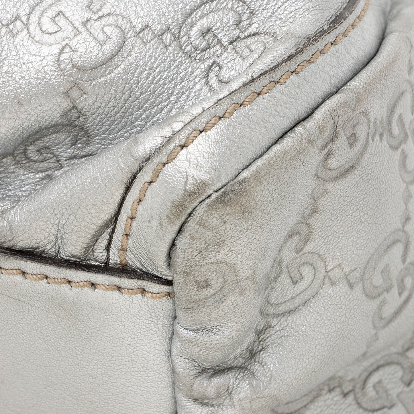 Gucci Metallic Guccissima Leather D Ring Small Hobo (SHF-KWHGdg)