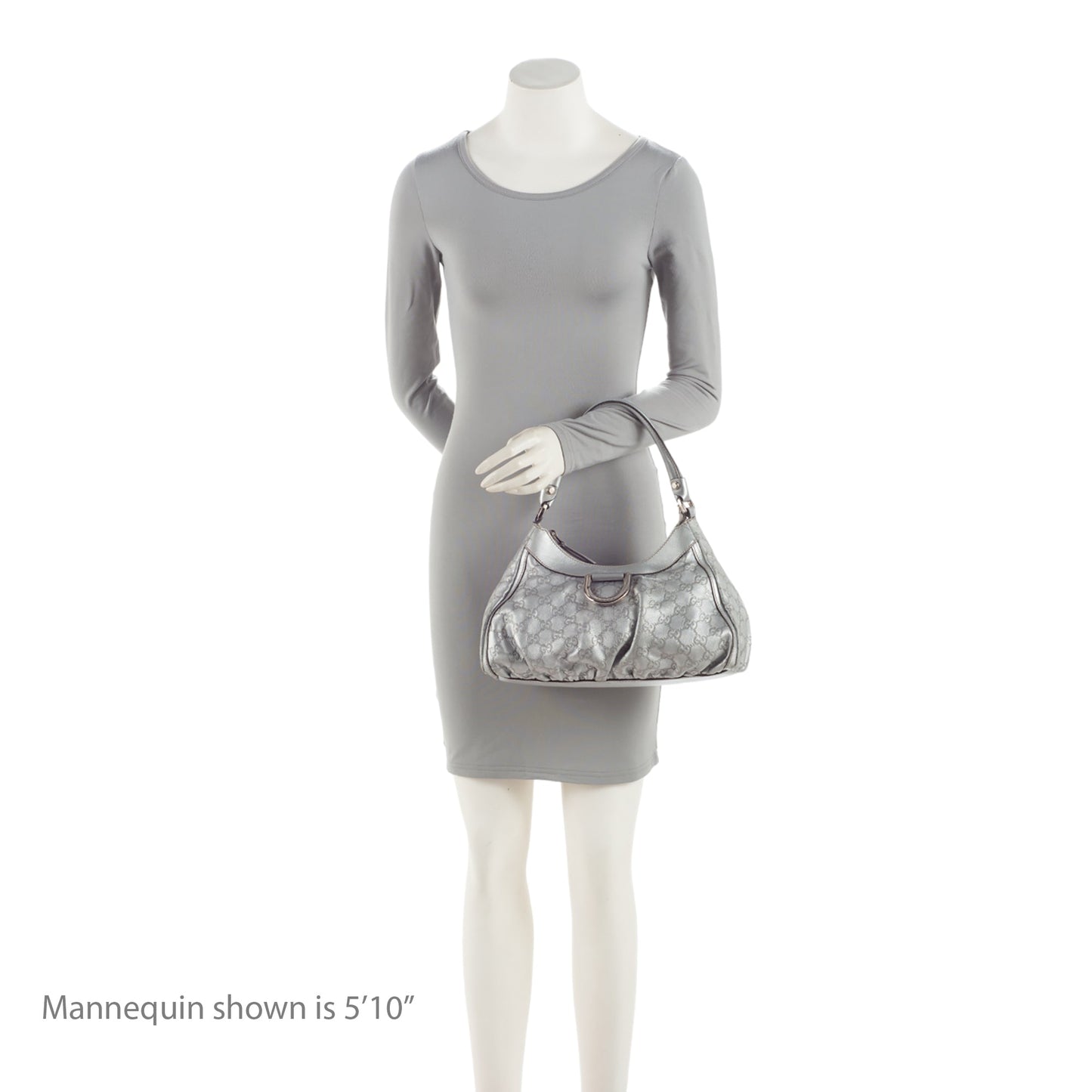 Gucci Metallic Guccissima Leather D Ring Small Hobo (SHF-KWHGdg)