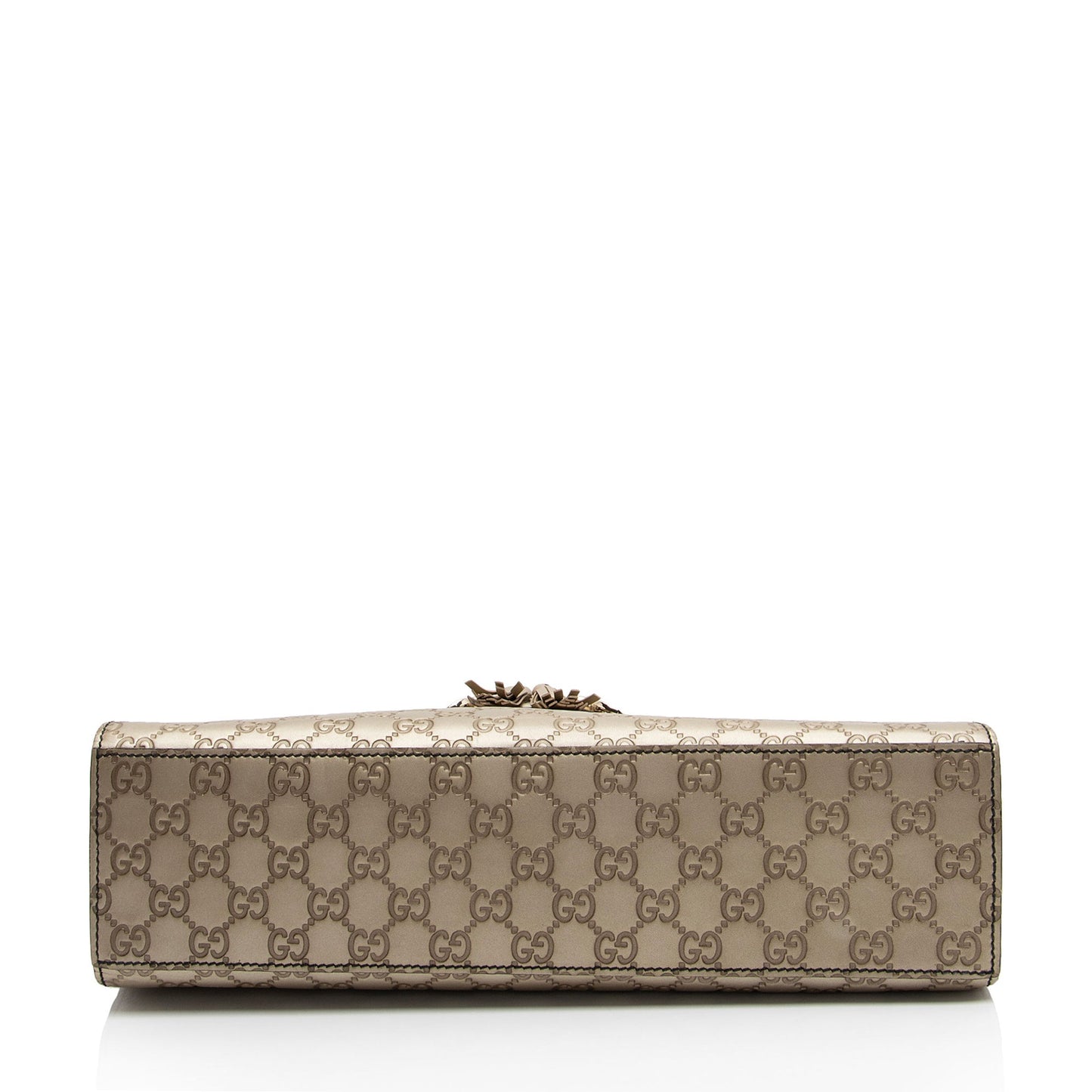 Gucci Metallic Guccissima Leather Emily Large Shoulder Bag (SHF-tKZxyz)