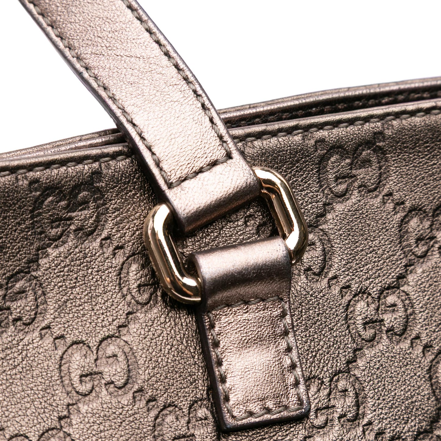 Gucci Metallic Guccissima Tote