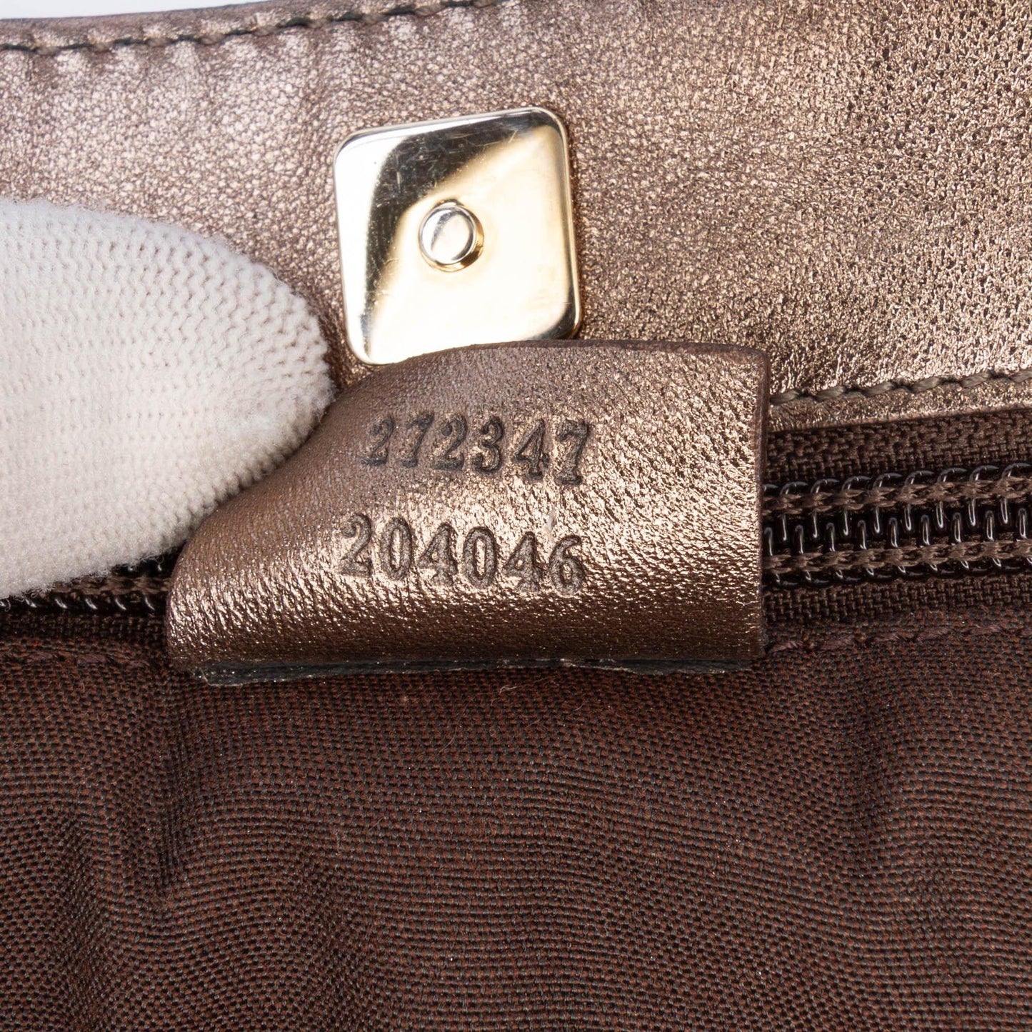 Gucci Metallic Guccissima Tote