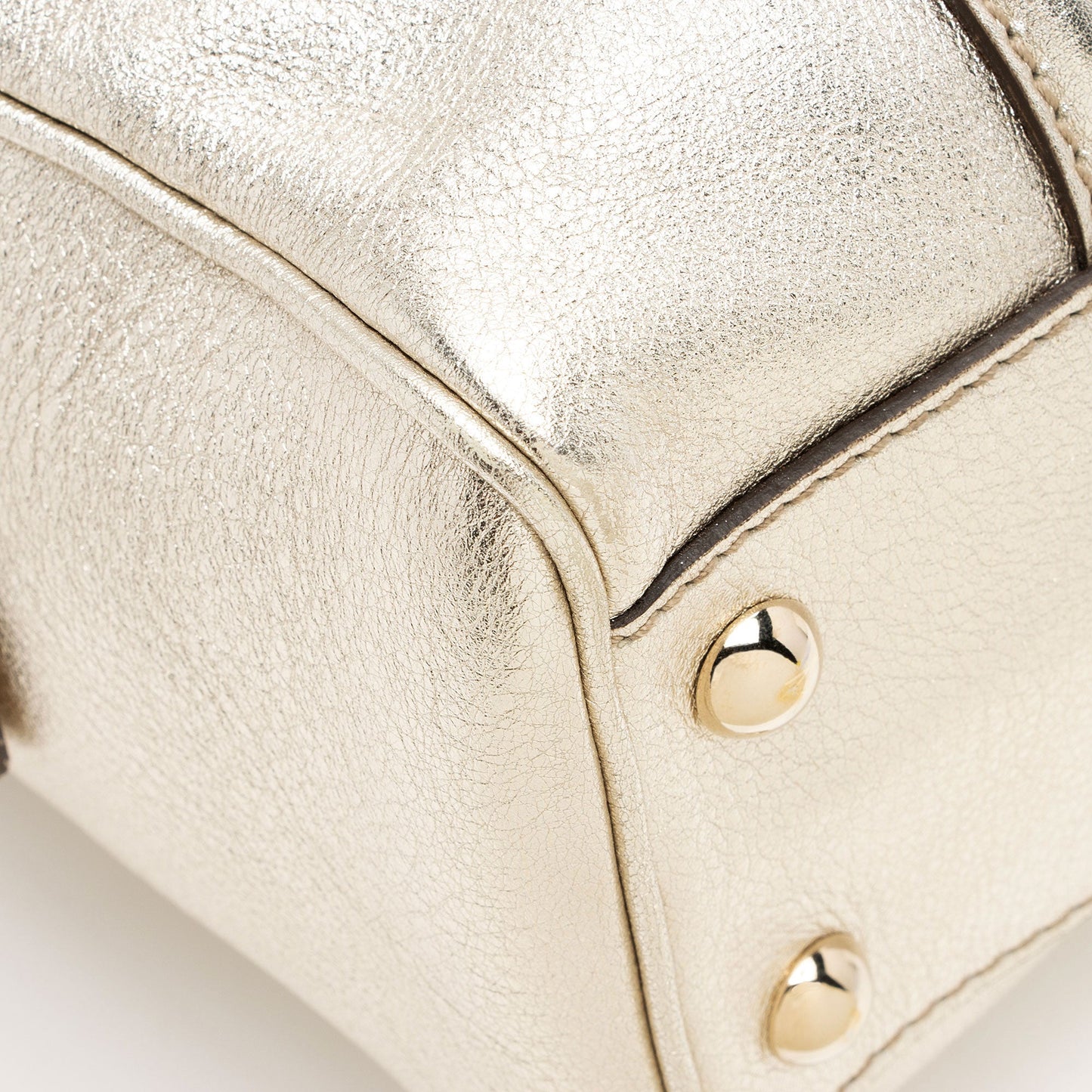 Gucci Metallic Leather Britt Small Boston Bag (SHF-YWrQAR)