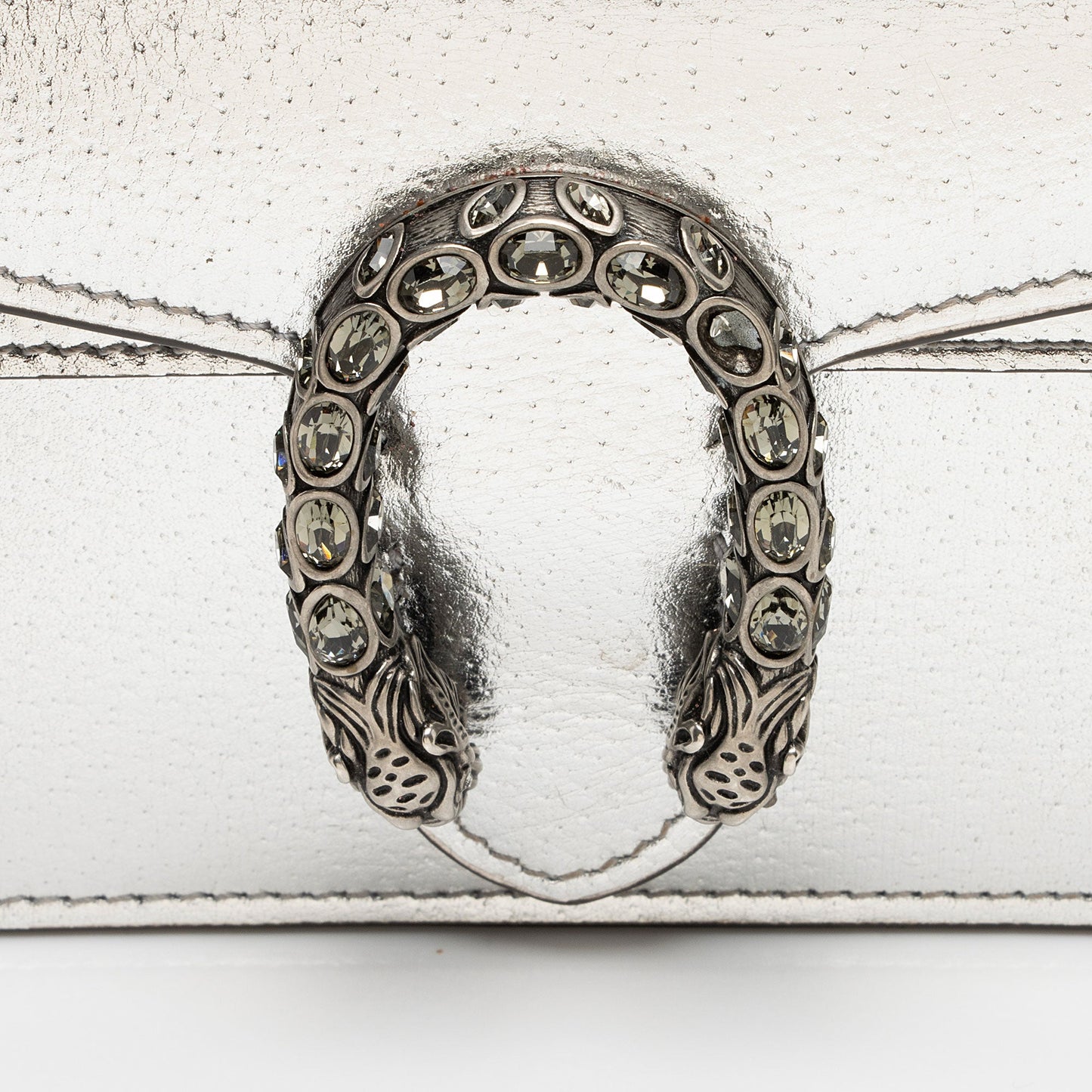 Gucci Metallic Leather Dionysus Super Mini Bag (SHF-PQUwUw)