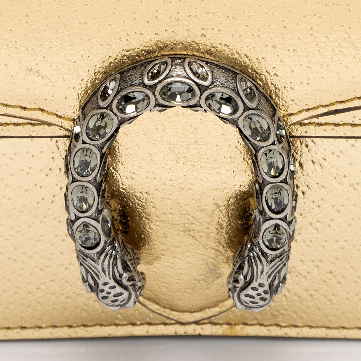 Gucci Metallic Leather Dionysus Super Mini Bag