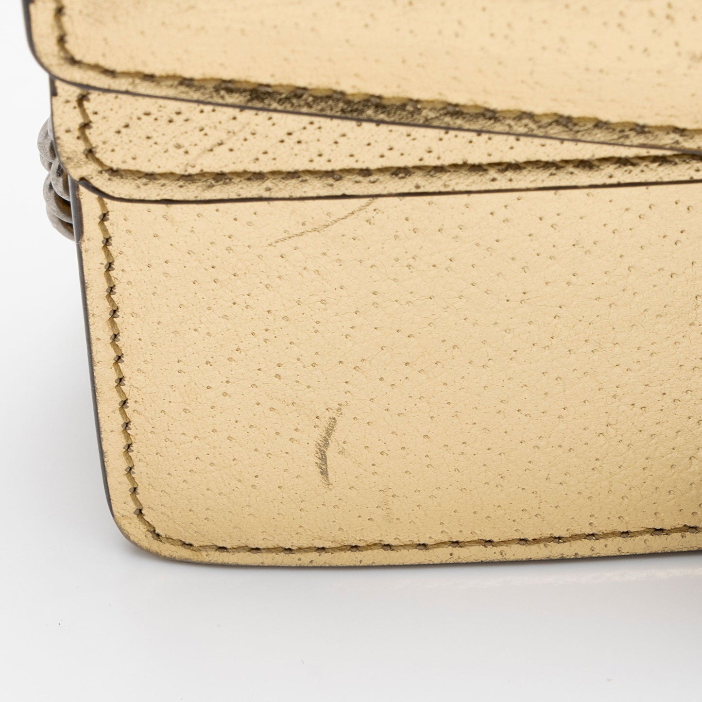 Gucci Metallic Leather Dionysus Super Mini Bag