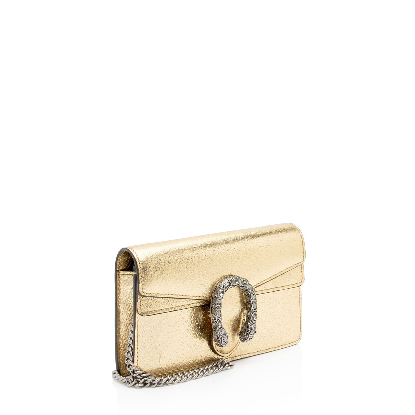 Gucci Metallic Leather Dionysus Super Mini Bag