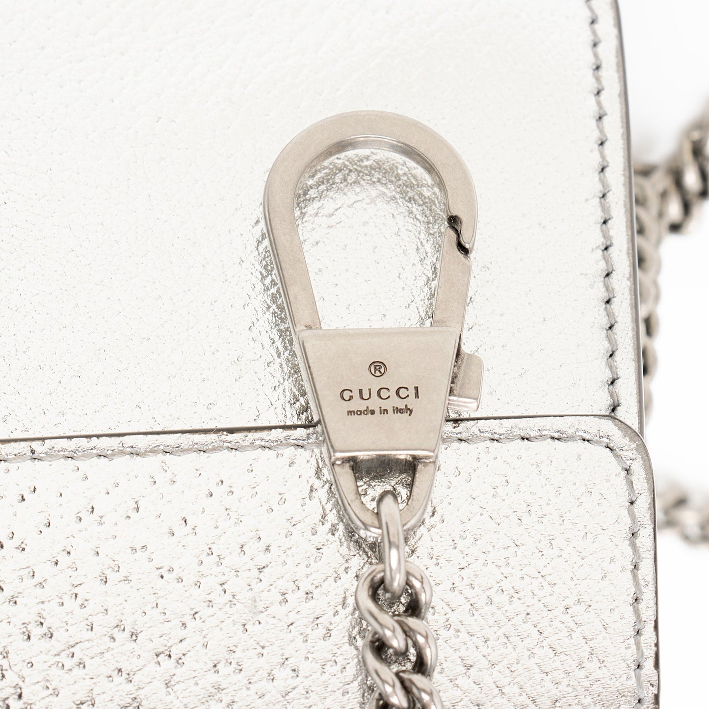 Gucci Metallic Leather Dionysus Super Mini Bag