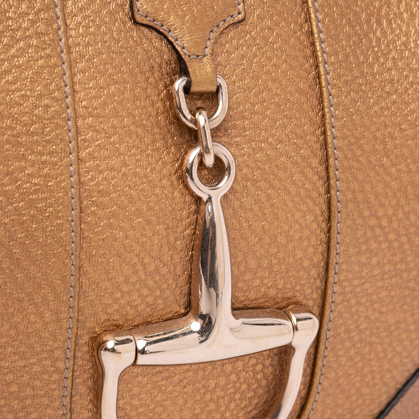 Gucci Metallic Leather Horsebit Crossbody