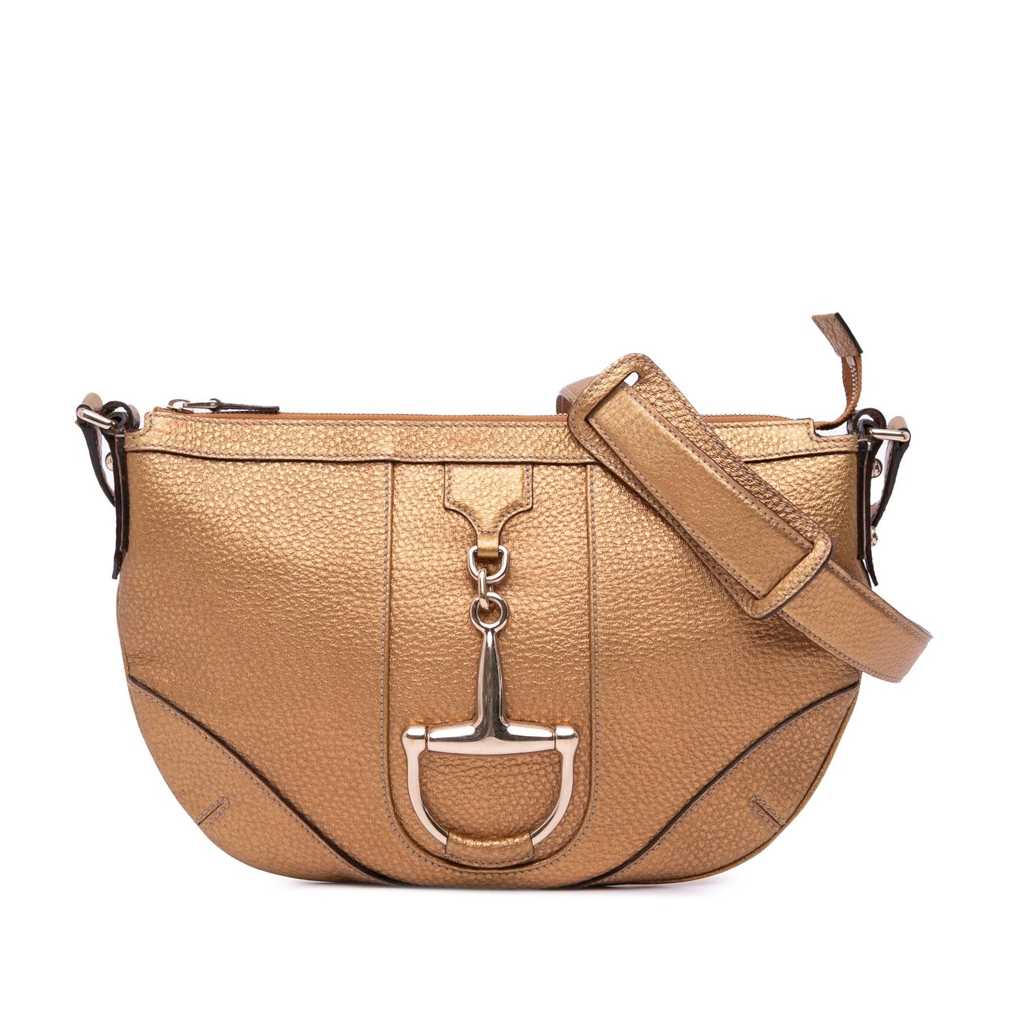 Gucci Metallic Leather Horsebit Crossbody