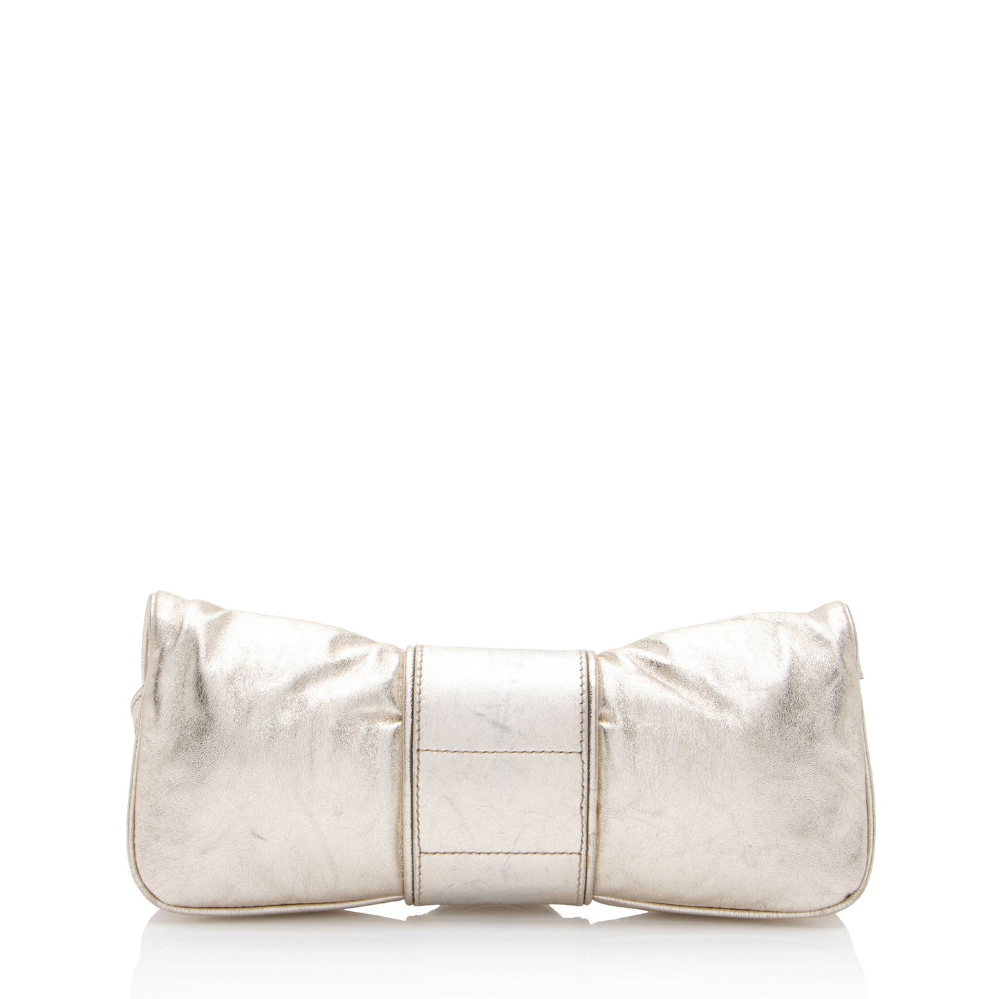 Gucci Metallic Leather Papillon Hysteria Clutch
