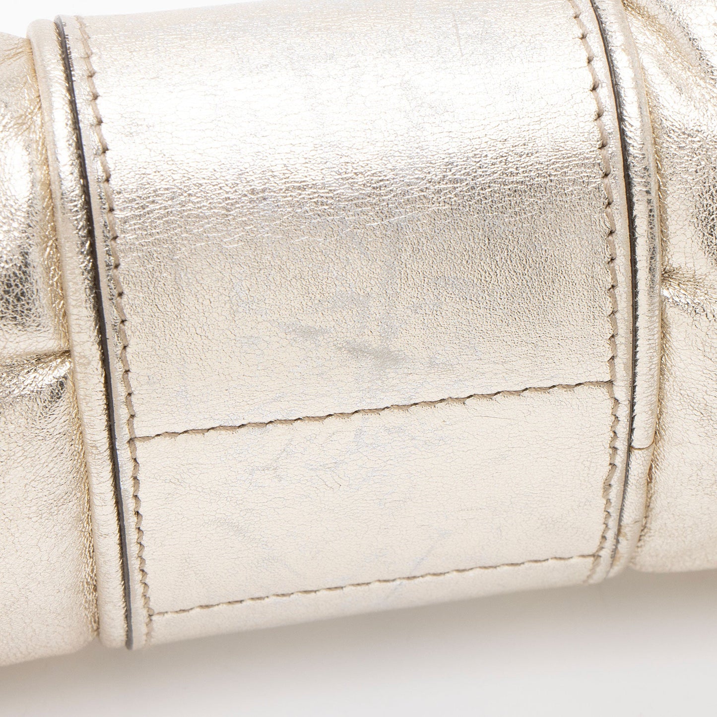 Gucci Metallic Leather Papillon Hysteria Clutch