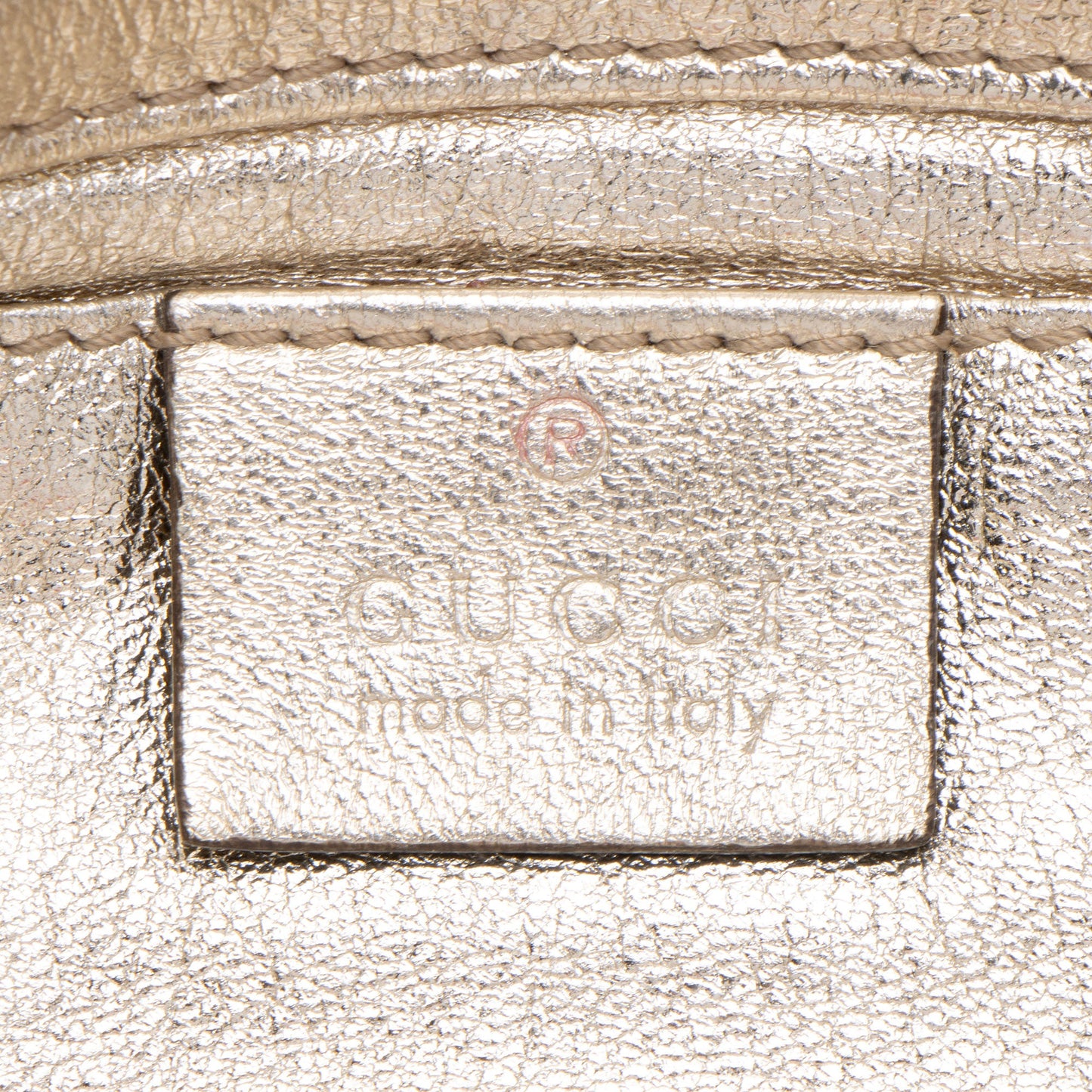 Gucci Metallic Leather Papillon Hysteria Clutch