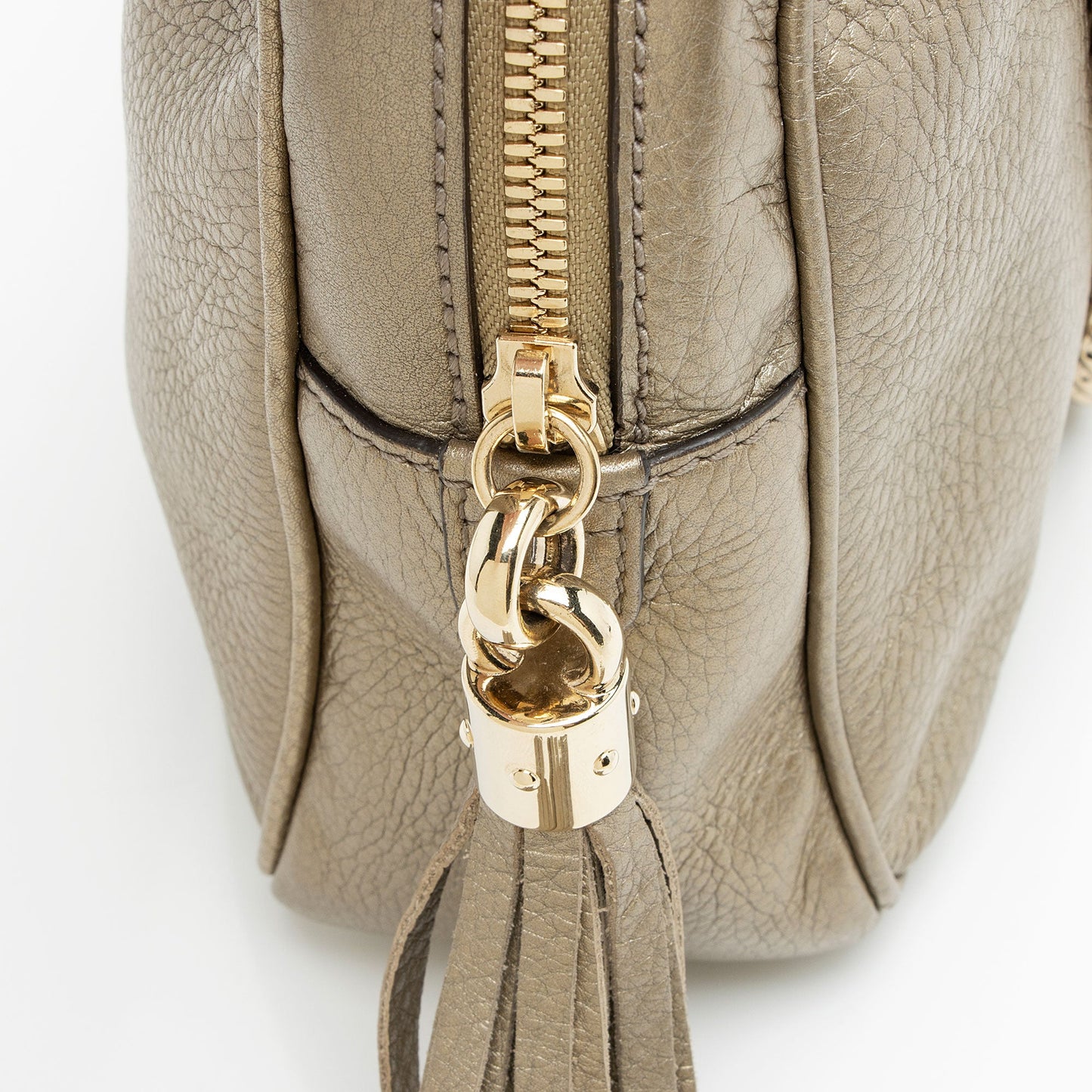 Gucci Metallic Leather Soho Chain Shoulder Bag