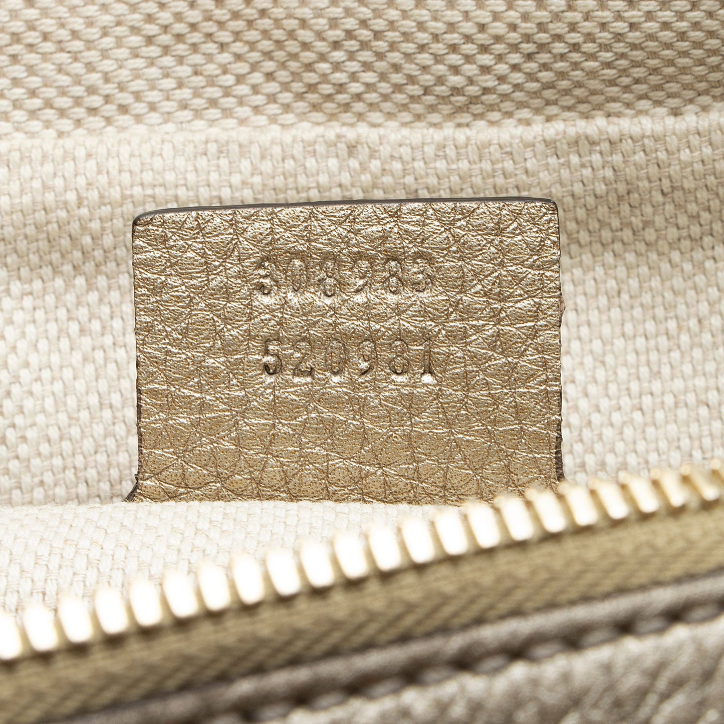 Gucci Metallic Leather Soho Chain Shoulder Bag