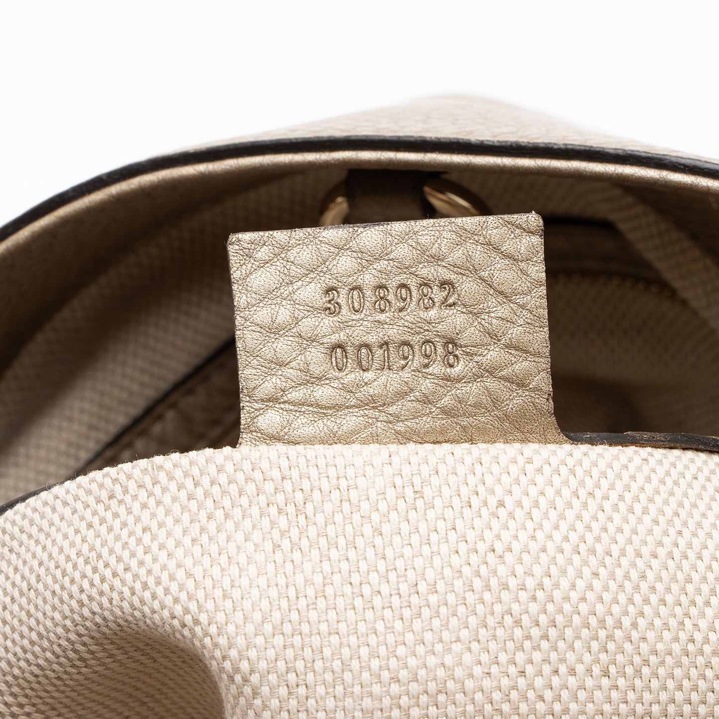 Gucci Metallic Leather Soho Medium Shoulder Bag (SHF-WsyCup)