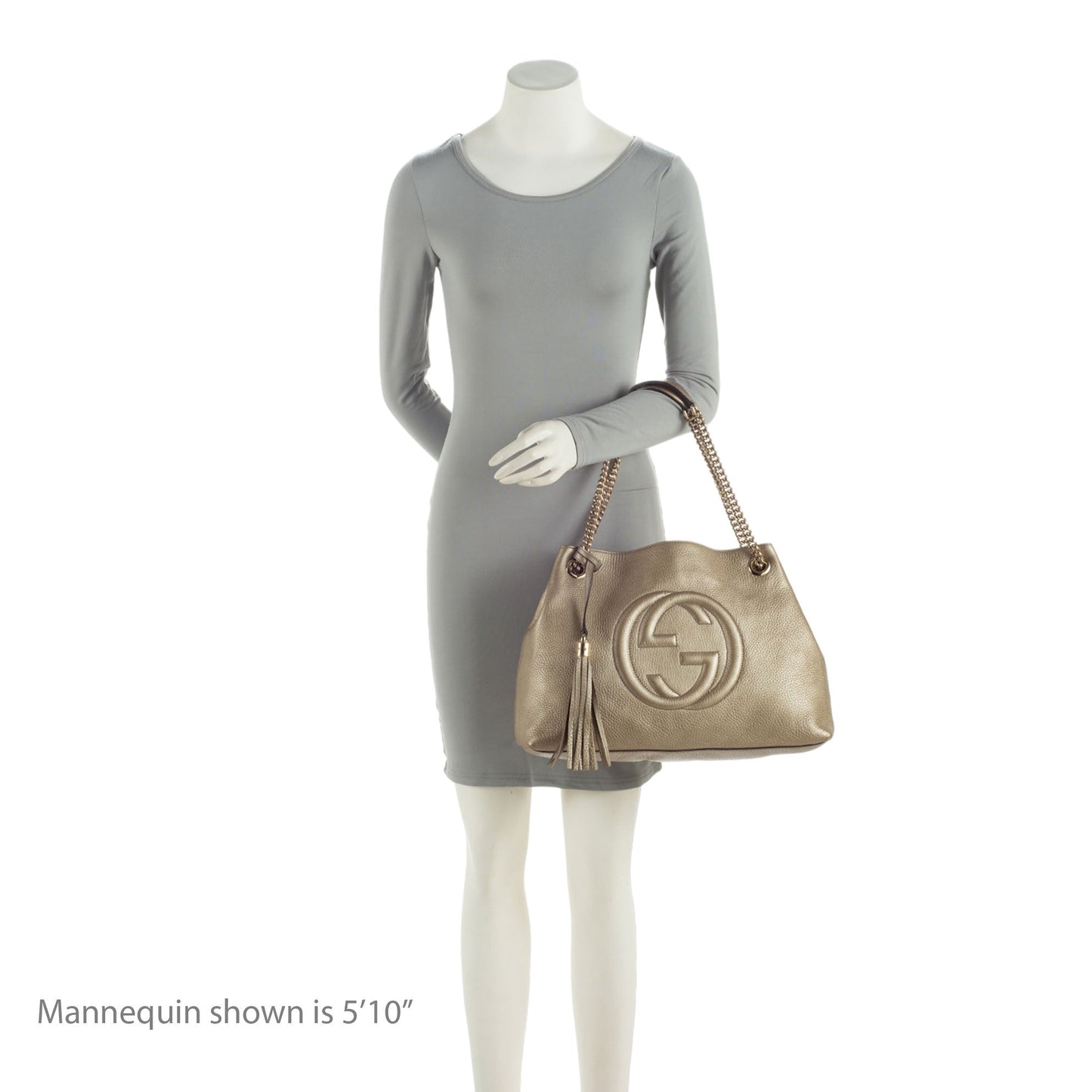 Gucci Metallic Leather Soho Medium Shoulder Bag (SHF-WsyCup)