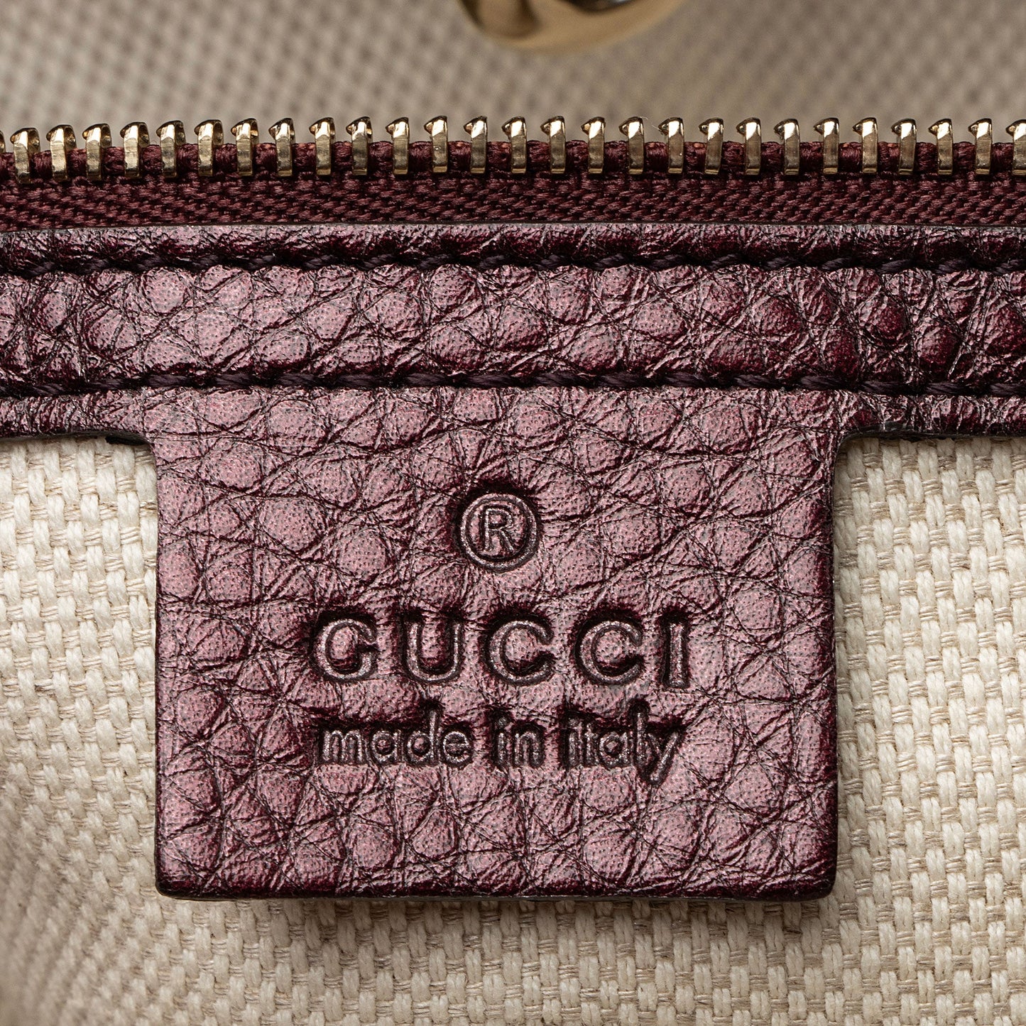 Gucci Metallic Leather Soho Medium Shoulder Bag