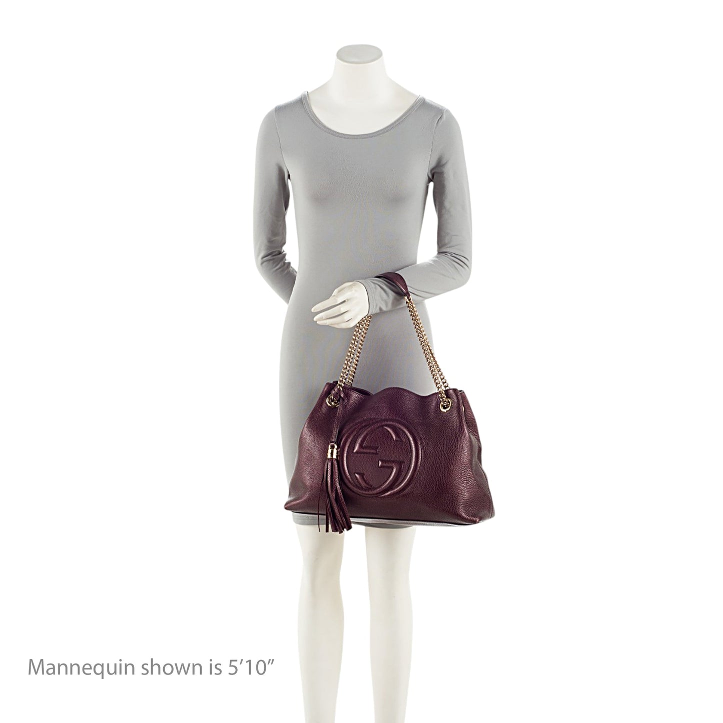 Gucci Metallic Leather Soho Medium Shoulder Bag