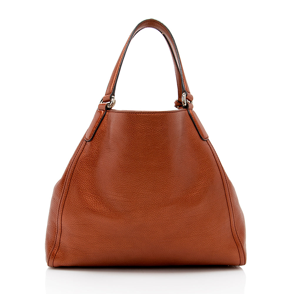 Gucci Metallic Leather Soho Medium Tote - FINAL SALE (SHF-18153)