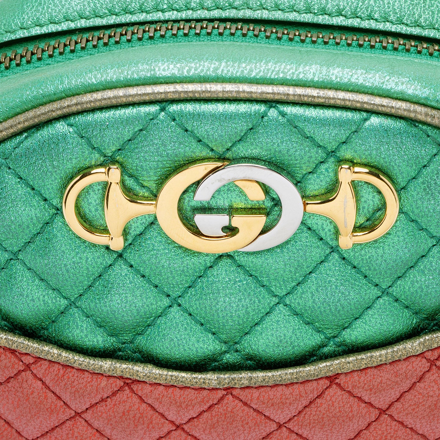 Gucci Metallic Leather Trapuntata Mini Bag