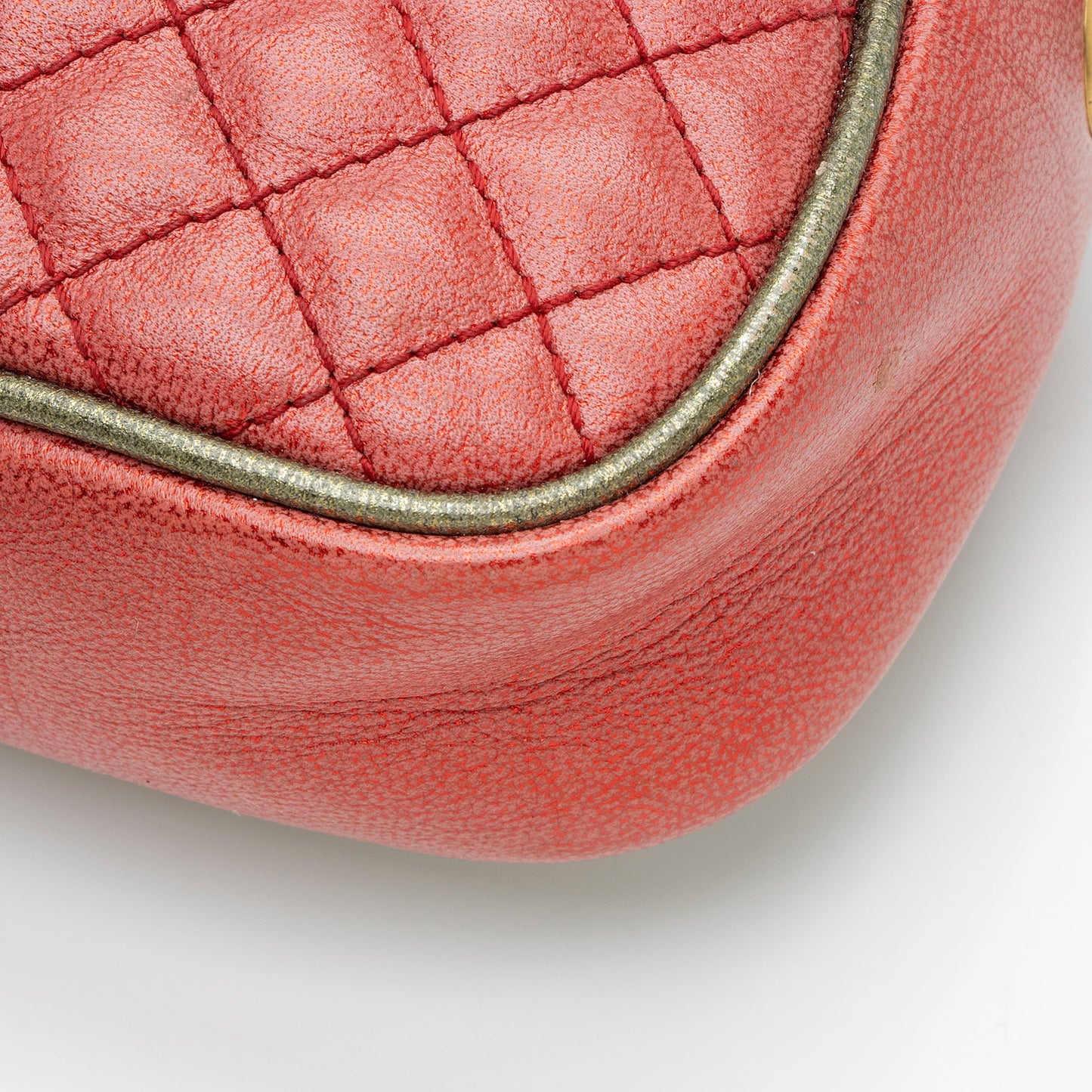 Gucci Metallic Leather Trapuntata Mini Bag