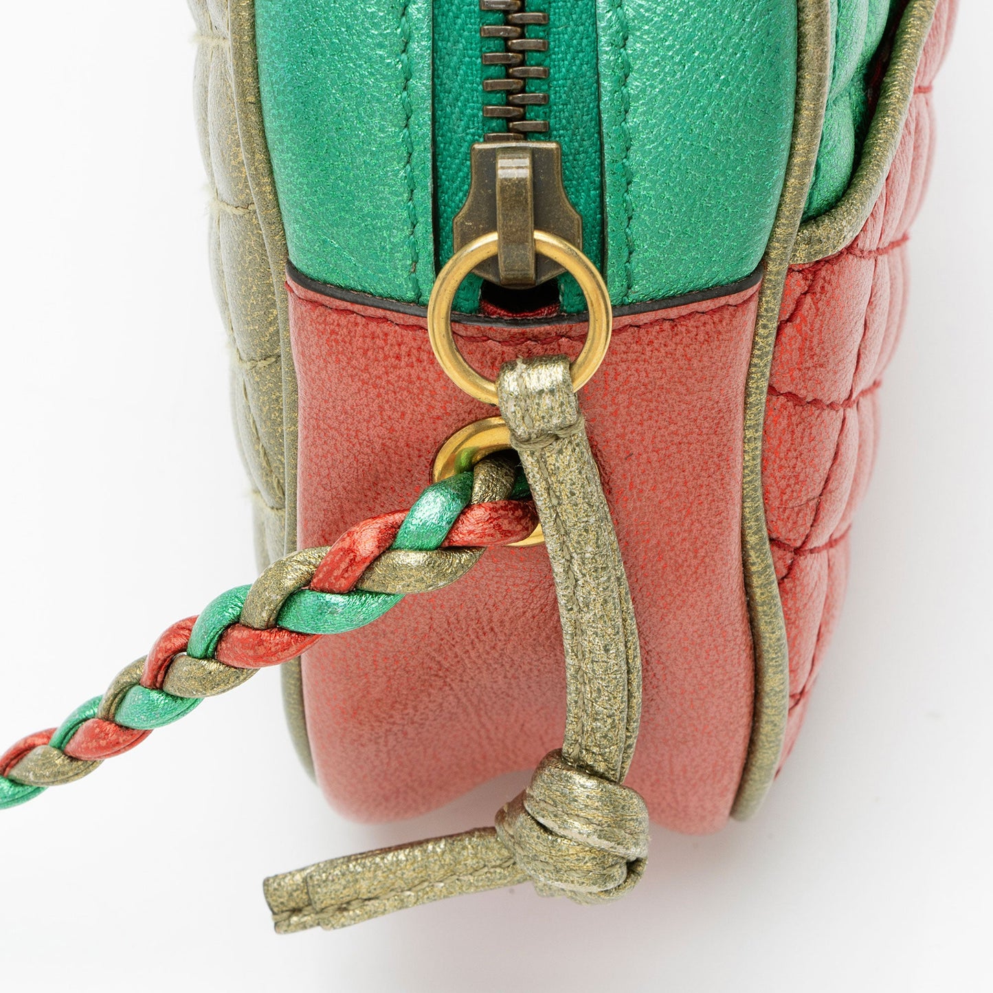 Gucci Metallic Leather Trapuntata Mini Bag