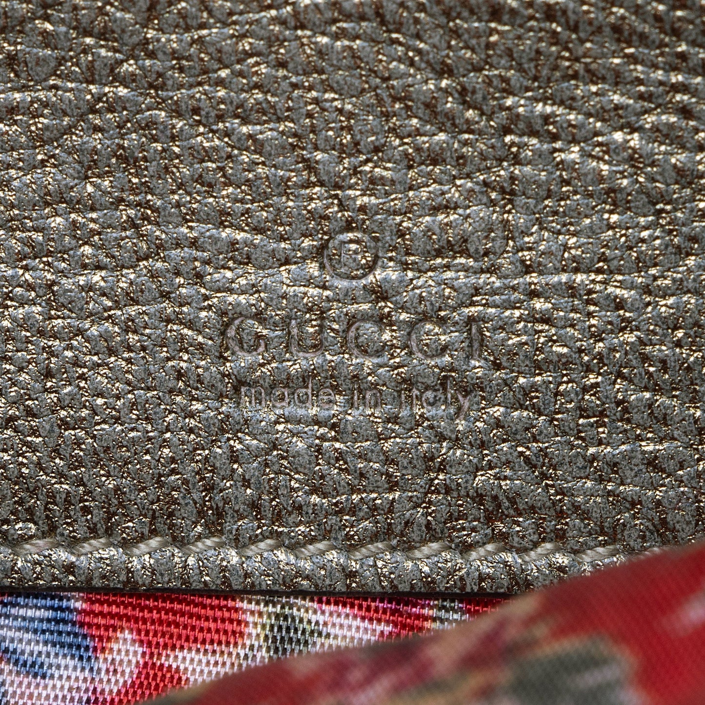 Gucci Metallic Leather Trapuntata Mini Bag