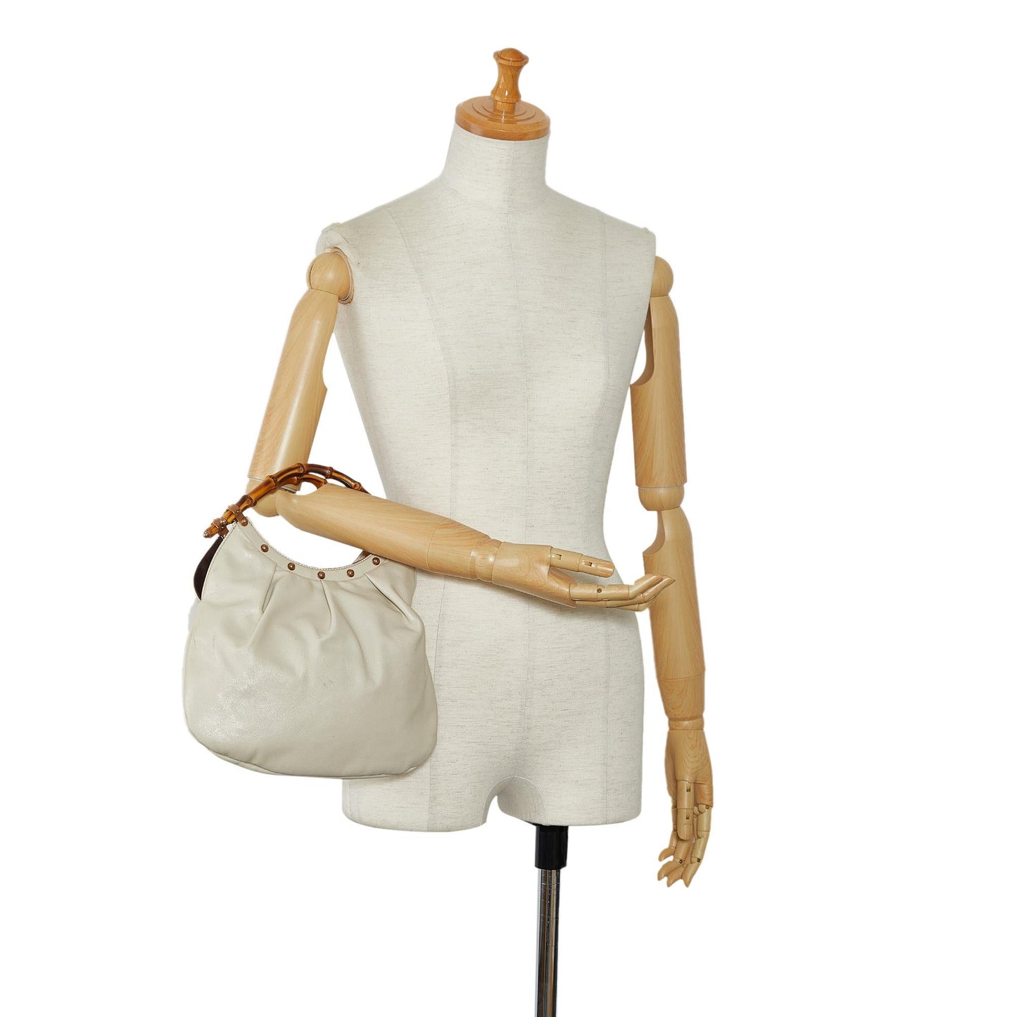 Gucci Mini Bamboo Studded Hobo (SHG-rQvld0)