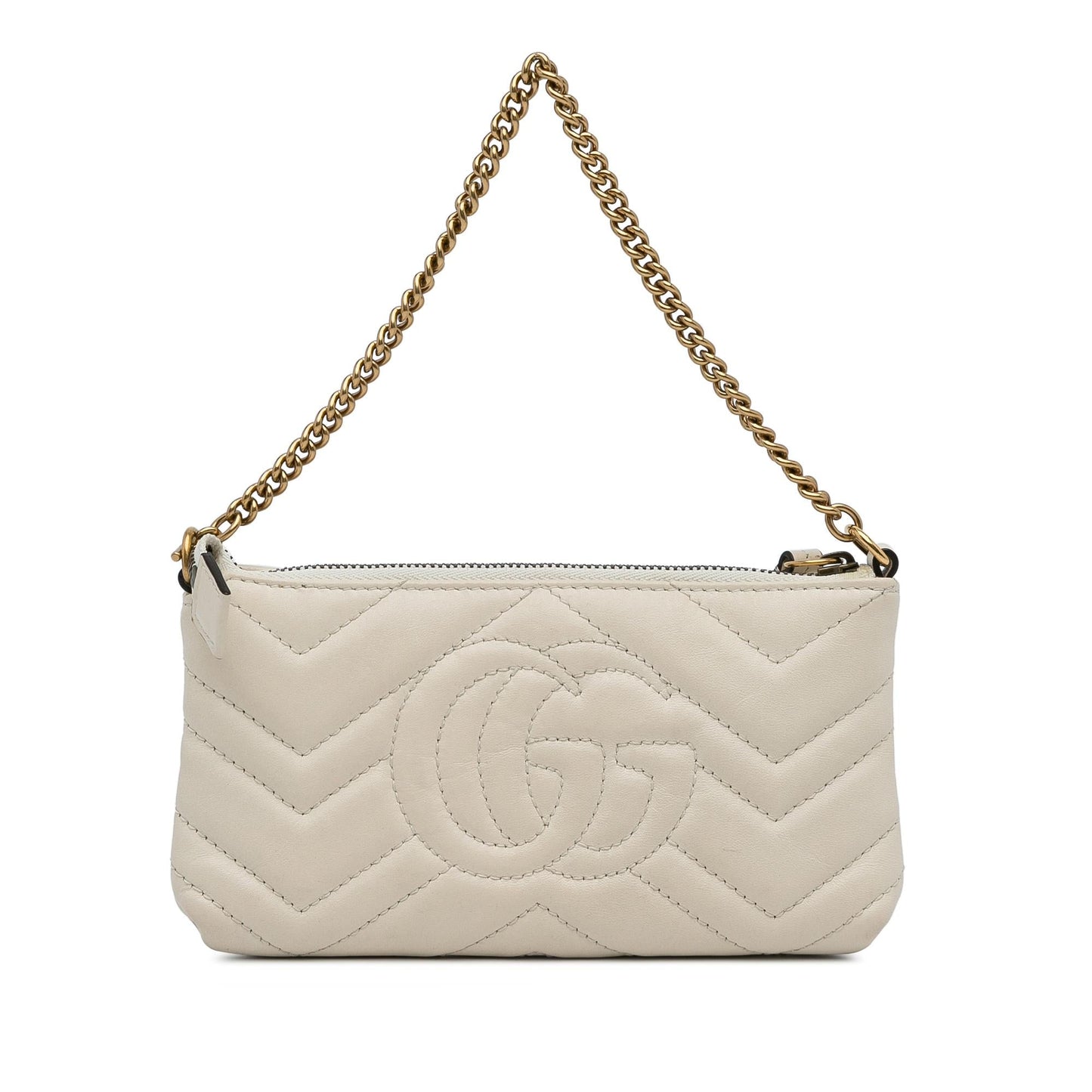 Gucci Mini GG Marmont Chain Baguette (SHG-Rla7Nz)