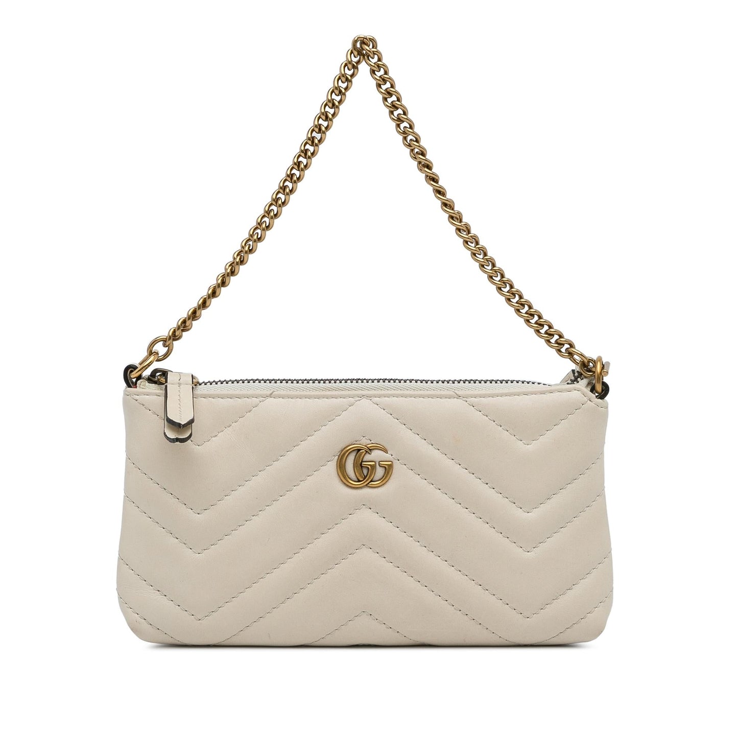 Gucci Mini GG Marmont Chain Baguette (SHG-Rla7Nz)