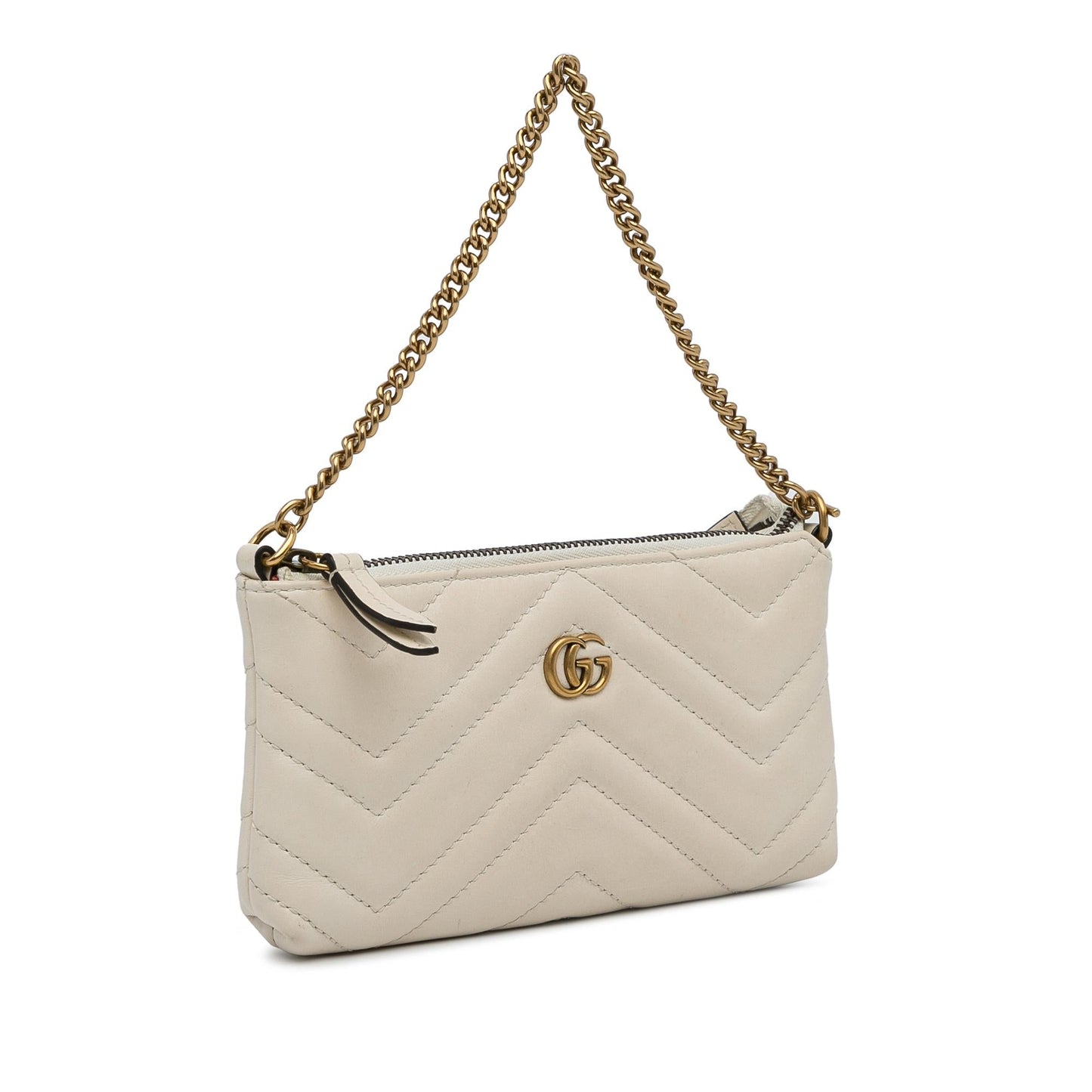 Gucci Mini GG Marmont Chain Baguette (SHG-Rla7Nz)