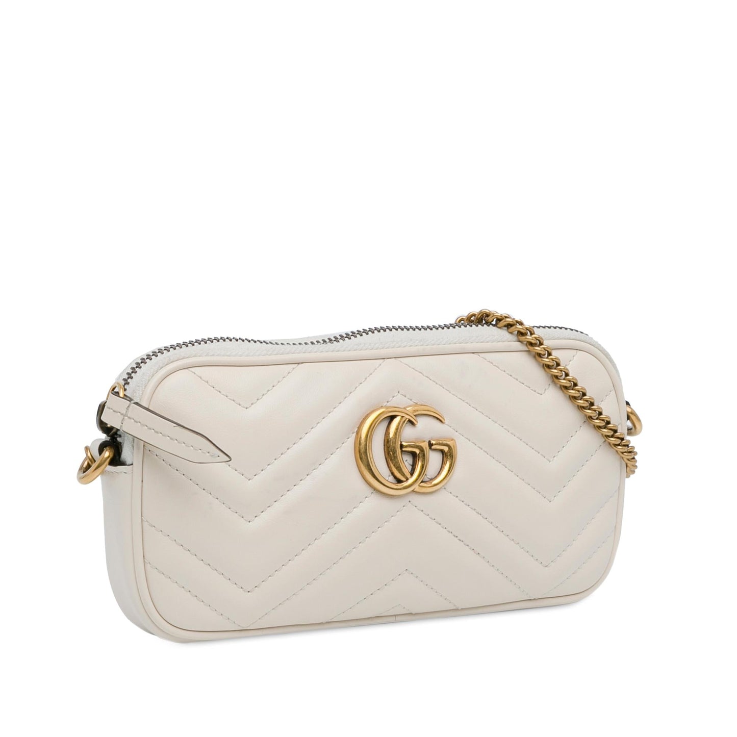 Gucci Mini GG Marmont Matelasse Camera Crossbody Bag (SHG-ORpyrF)