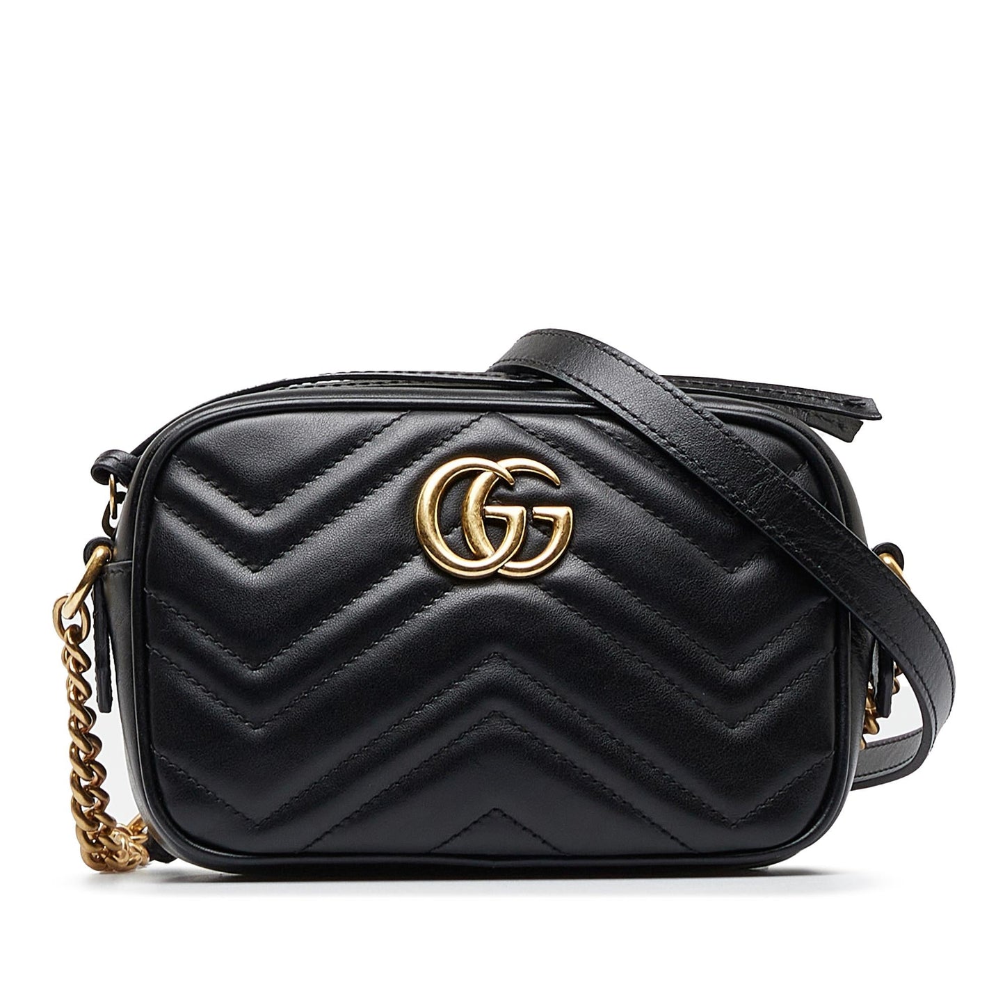 Gucci Mini GG Marmont Matelasse Crossbody Bag (SHG-uuNtOh)