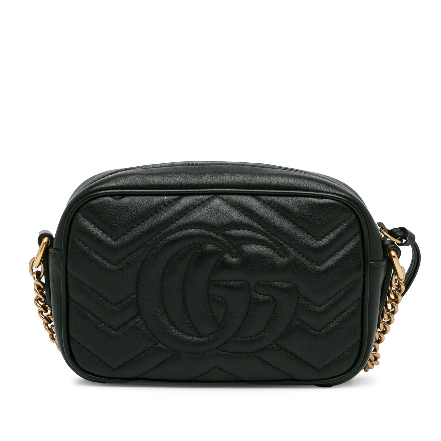 Gucci Mini GG Marmont Matelasse Crossbody Bag (SHG-FuNYR9)