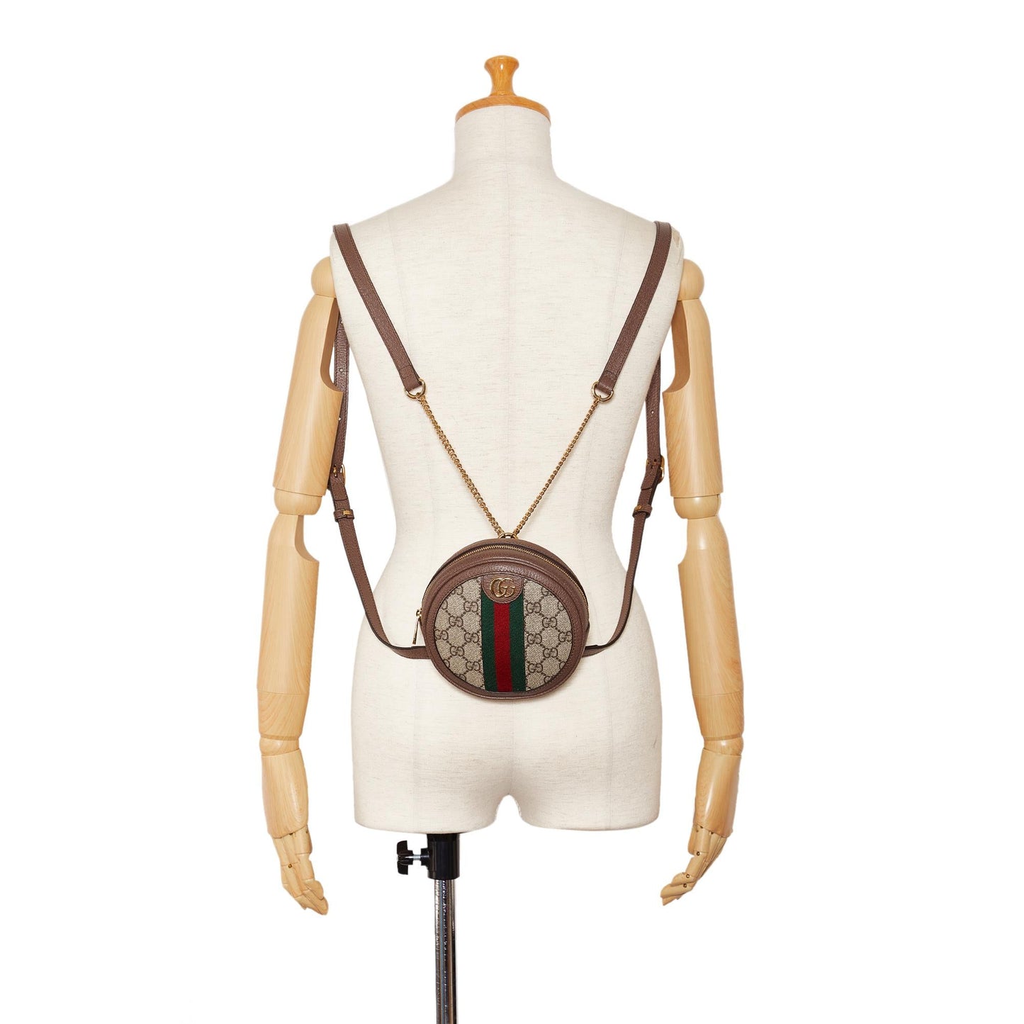 Gucci Mini GG Supreme Round Ophidia Backpack (SHG-3Pil5P)