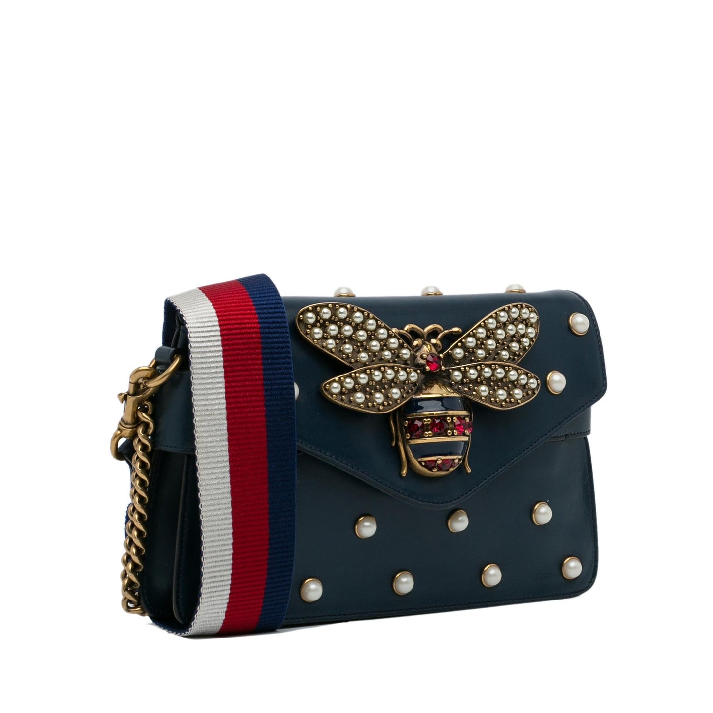 Gucci Mini Queen Margaret Broadway Leather Satchel (SHG-XxMDq6)