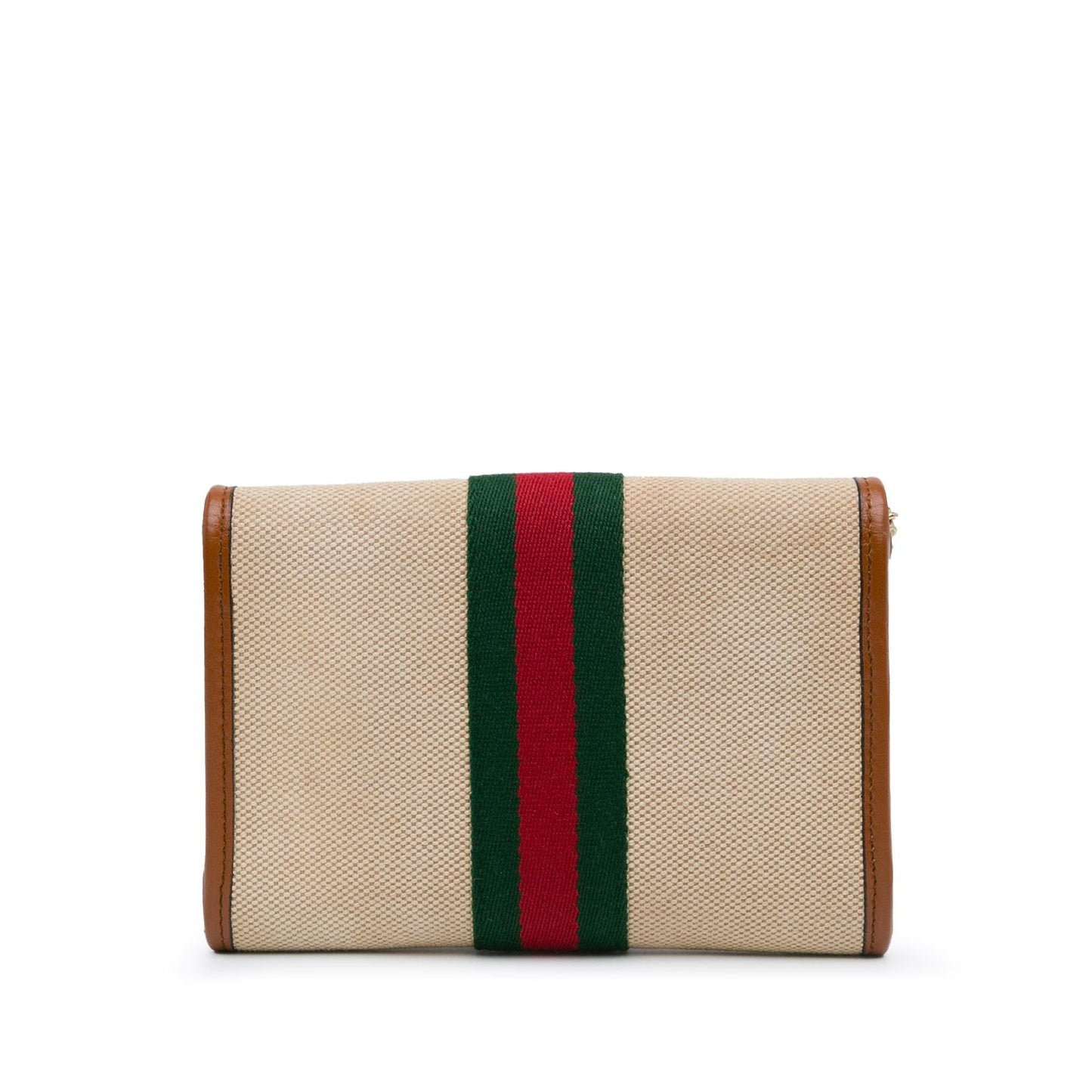 Gucci Mini Rajah Web Chain Canvas Crossbody Bag