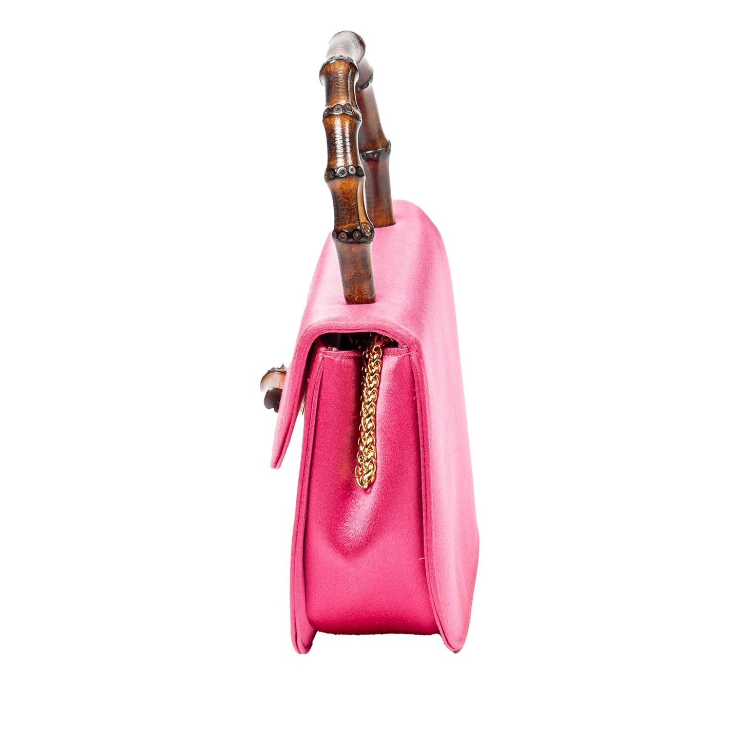 Gucci Mini Satin Bamboo Night (SHG-gJ0Jsi)