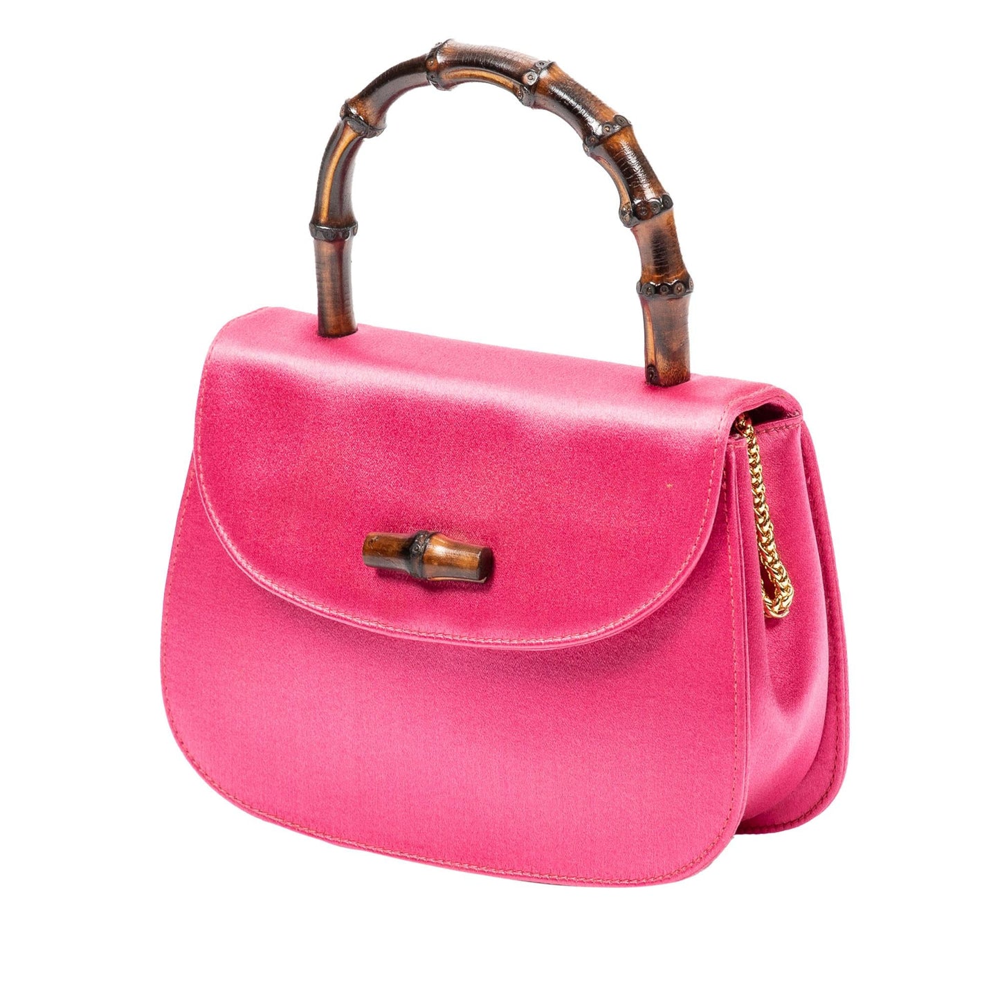 Gucci Mini Satin Bamboo Night (SHG-gJ0Jsi)