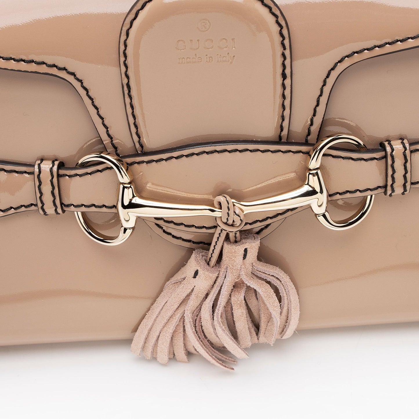 Gucci Patent Leather Emily Shoulder Bag (SHF-FaCHlt)