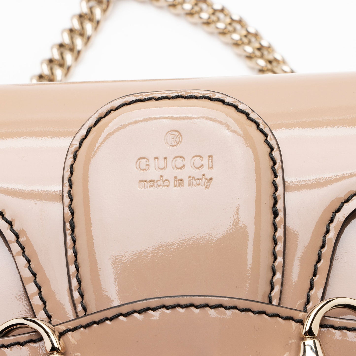 Gucci Patent Leather Emily Shoulder Bag (SHF-FaCHlt)