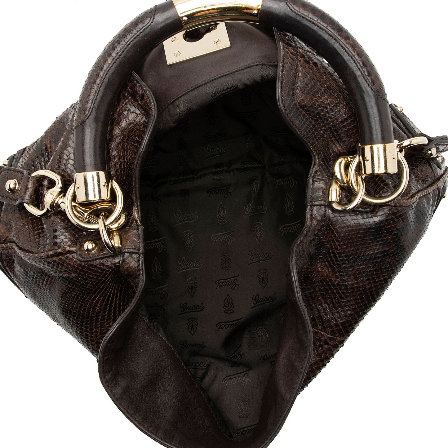 Gucci Python Medium Indy Satchel (SHF-o6MQCe)