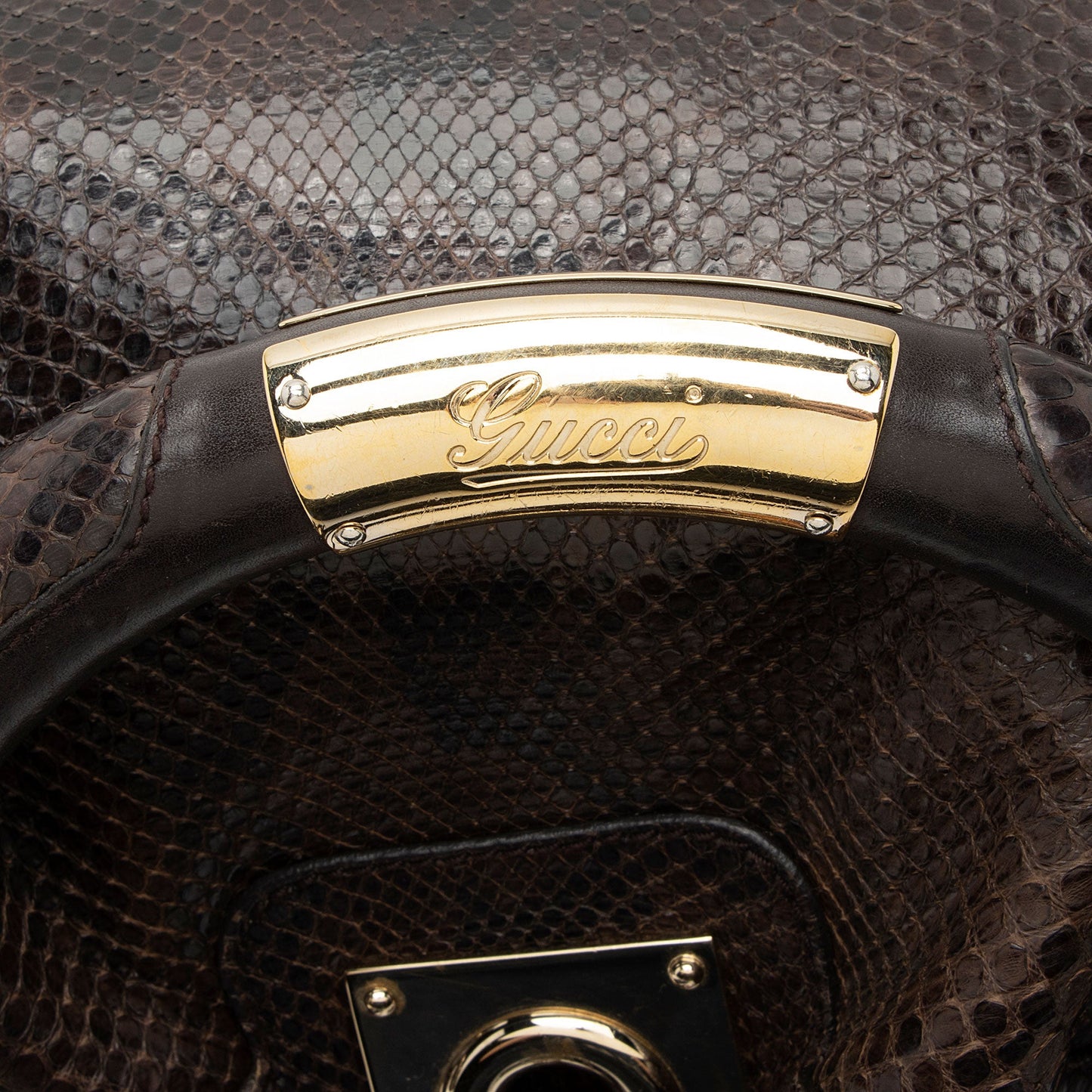 Gucci Python Medium Indy Satchel (SHF-o6MQCe)