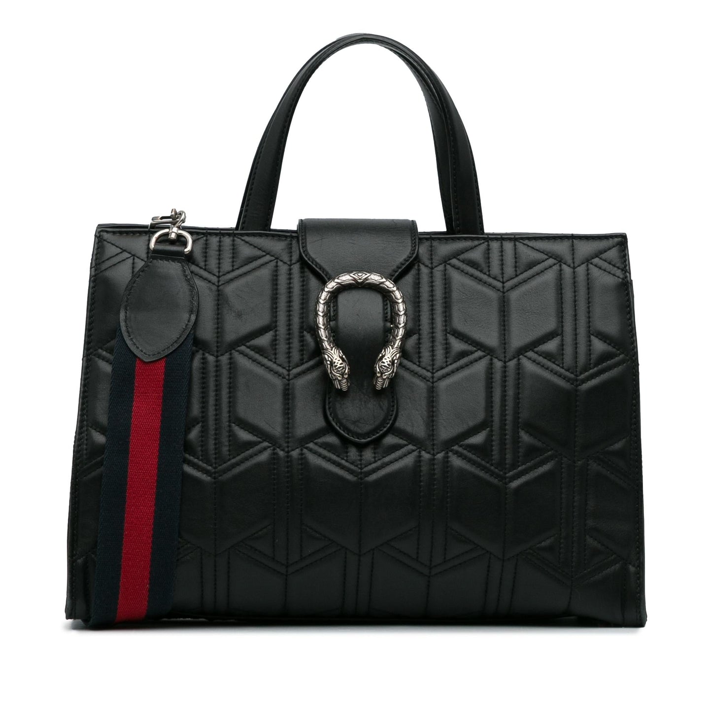 Gucci Quilted Dionysus Web Satchel (SHG-42ZNR1)