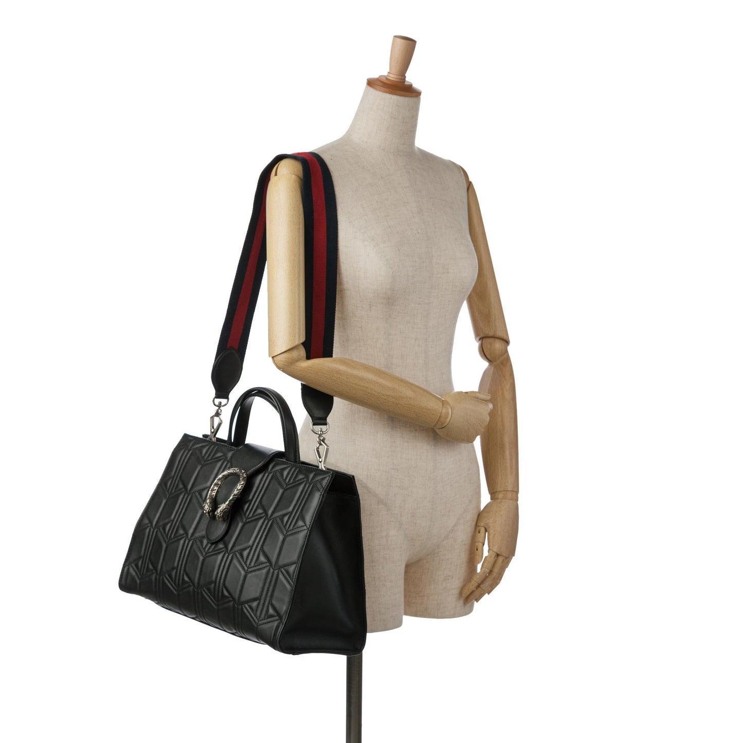 Gucci Quilted Dionysus Web Satchel (SHG-42ZNR1)