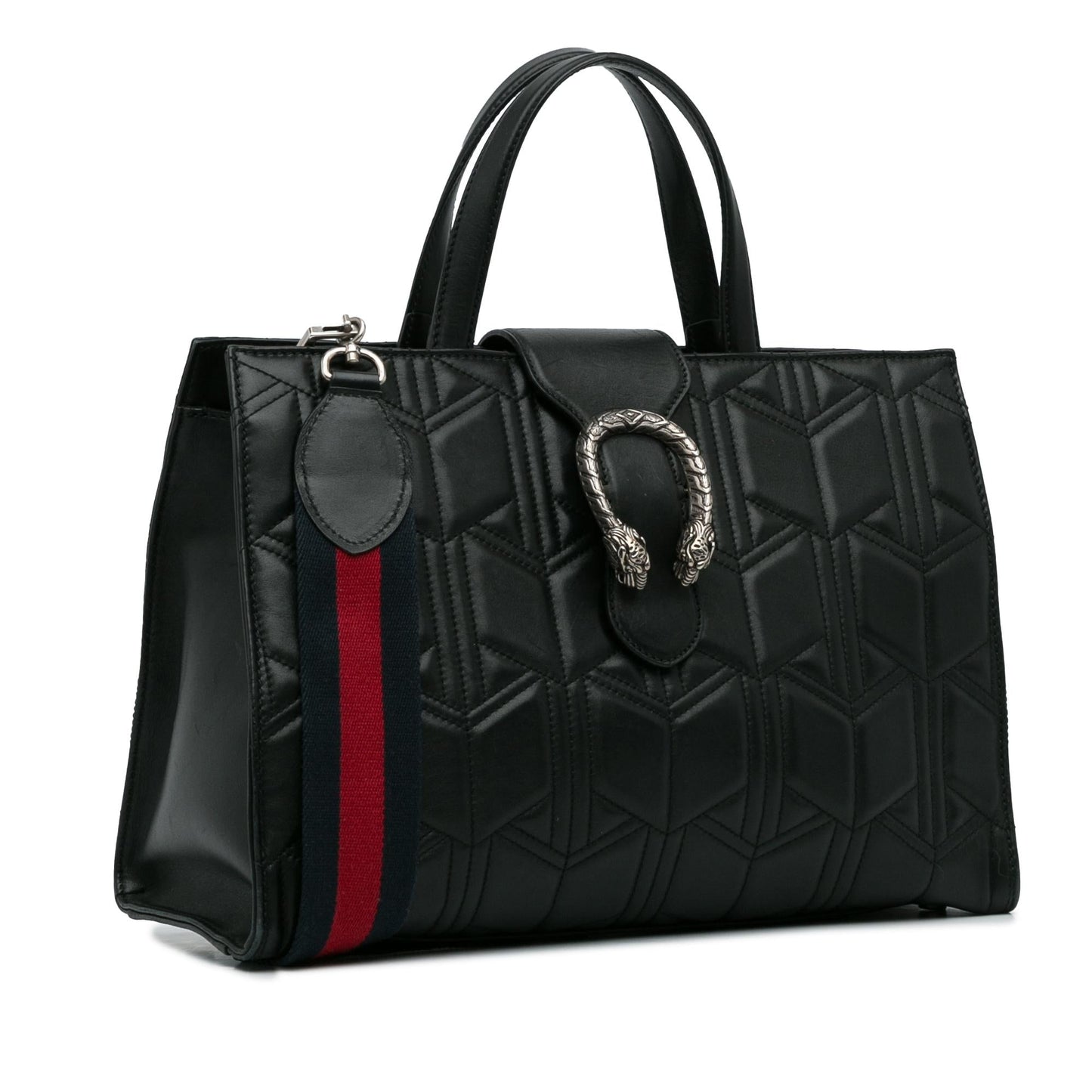 Gucci Quilted Dionysus Web Satchel (SHG-42ZNR1)