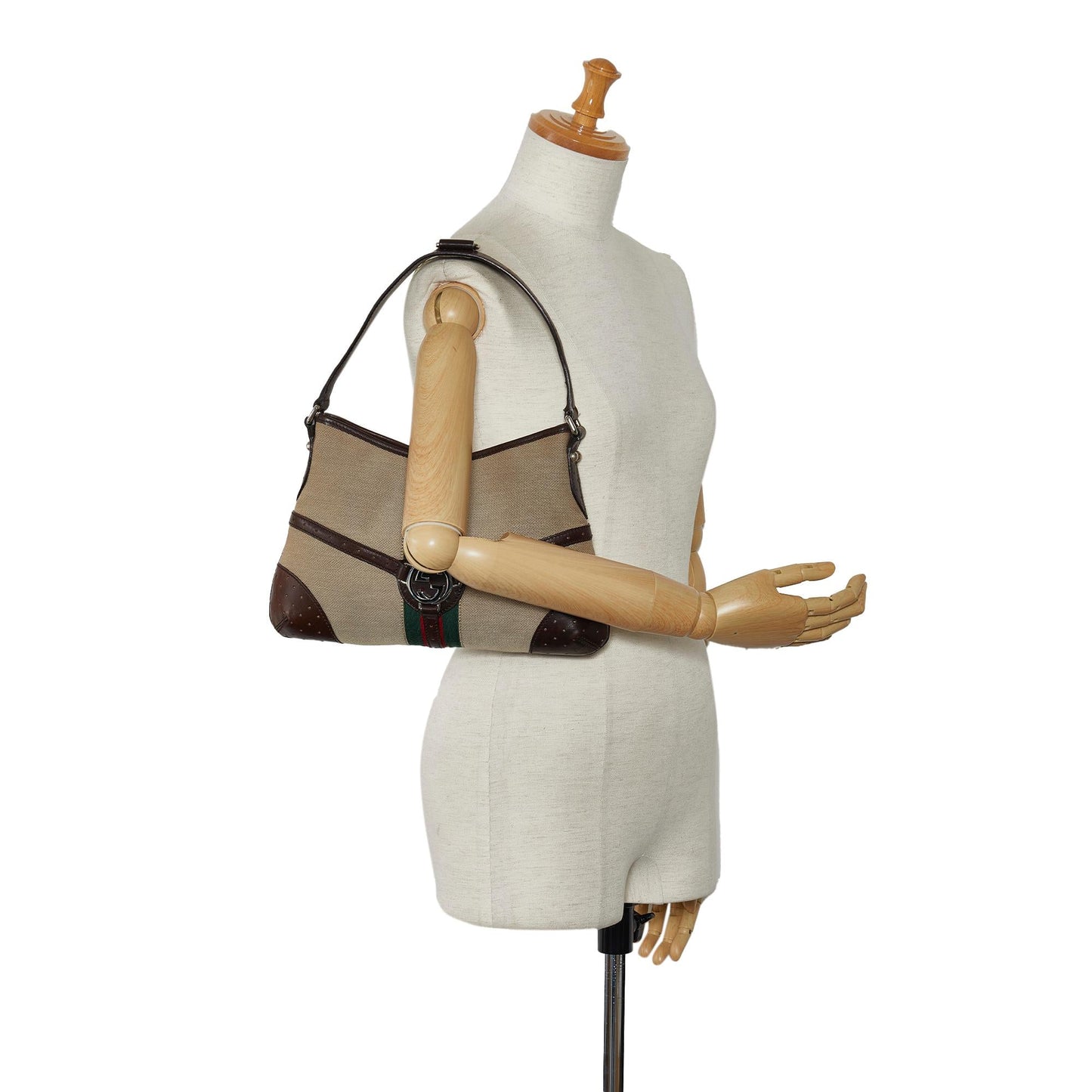 Gucci Reins Web Shoulder Bag (SHG-VjXKWU)