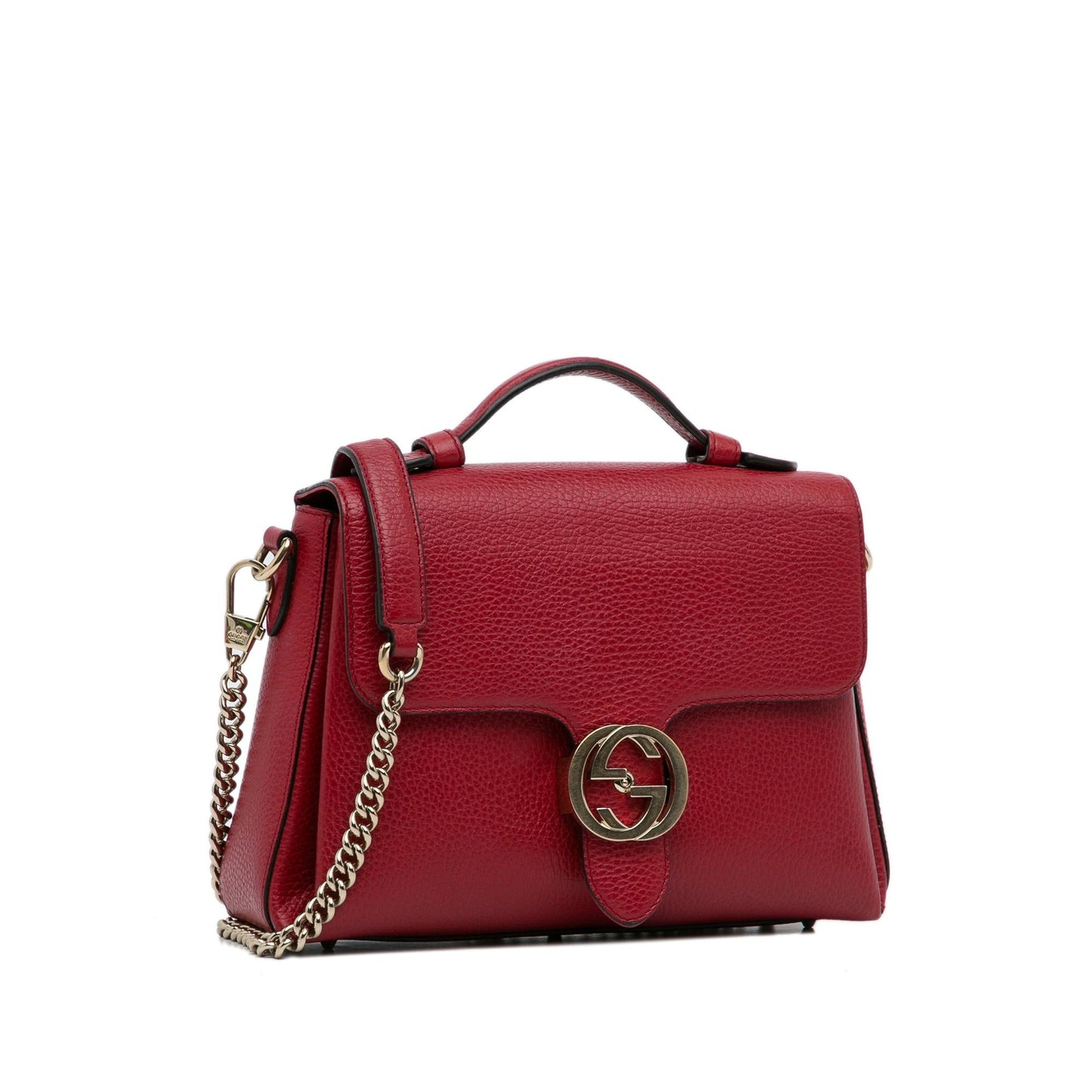Gucci Small Dollar Calf Interlocking G Satchel (SHG-Pgcutx)