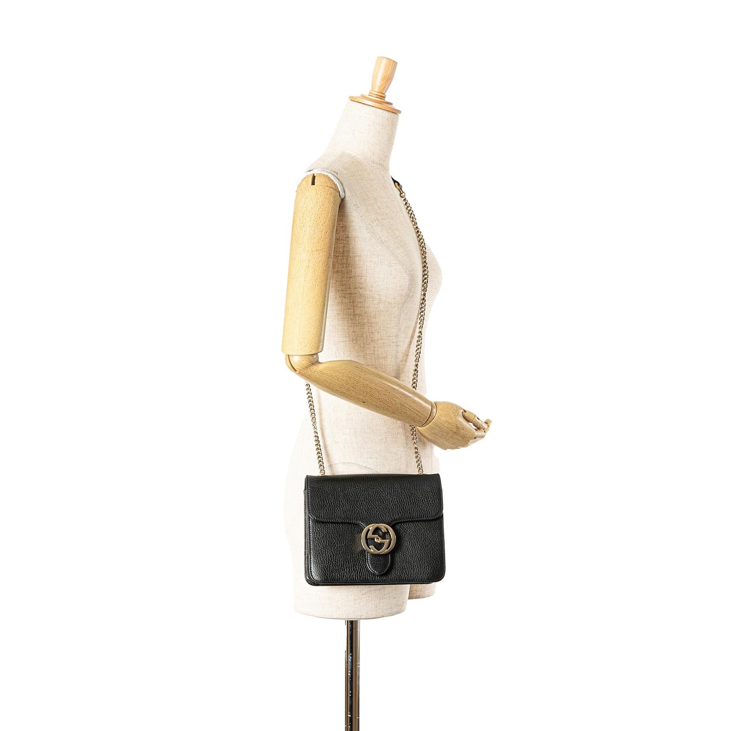 Gucci Small Dollar Calfskin Interlocking G Crossbody